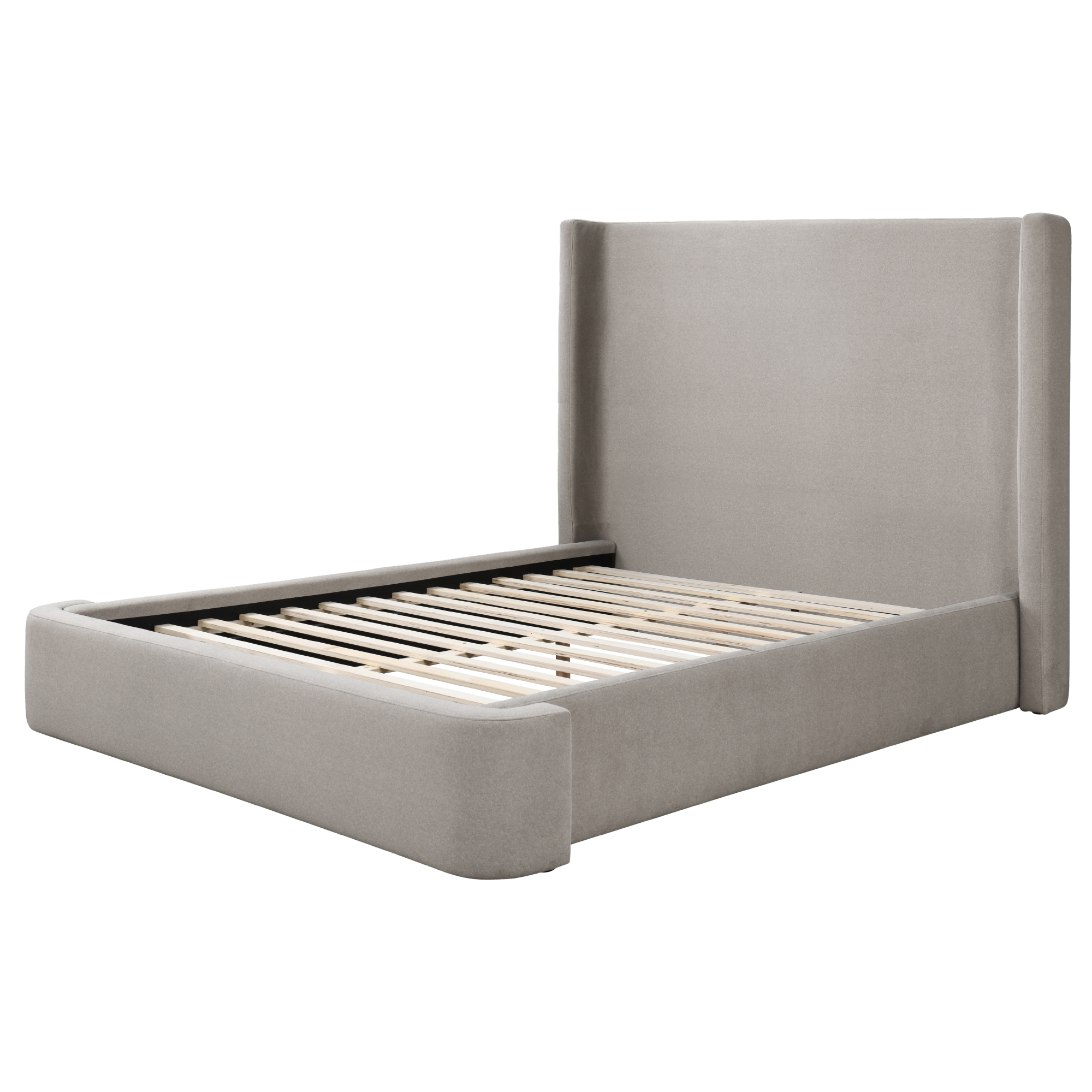 Graham Upholstered Wingback Bed