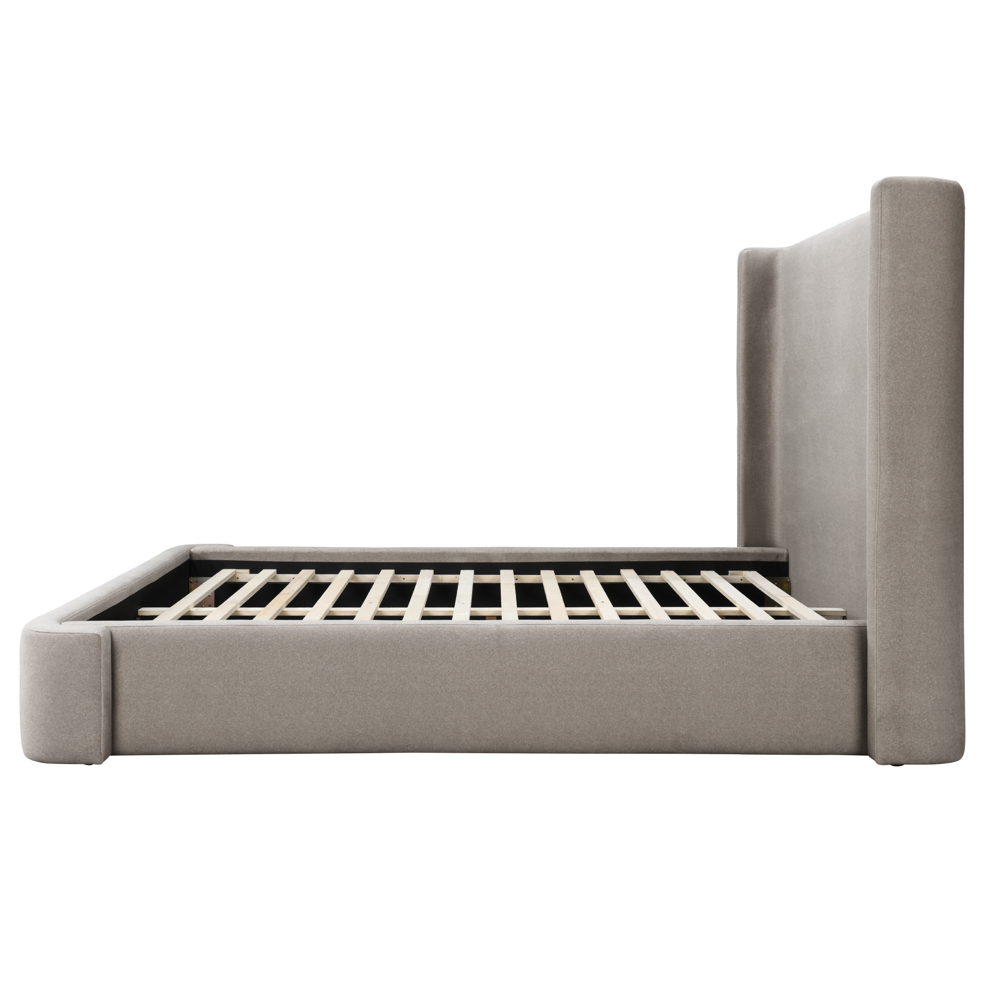 Graham Upholstered Wingback Bed