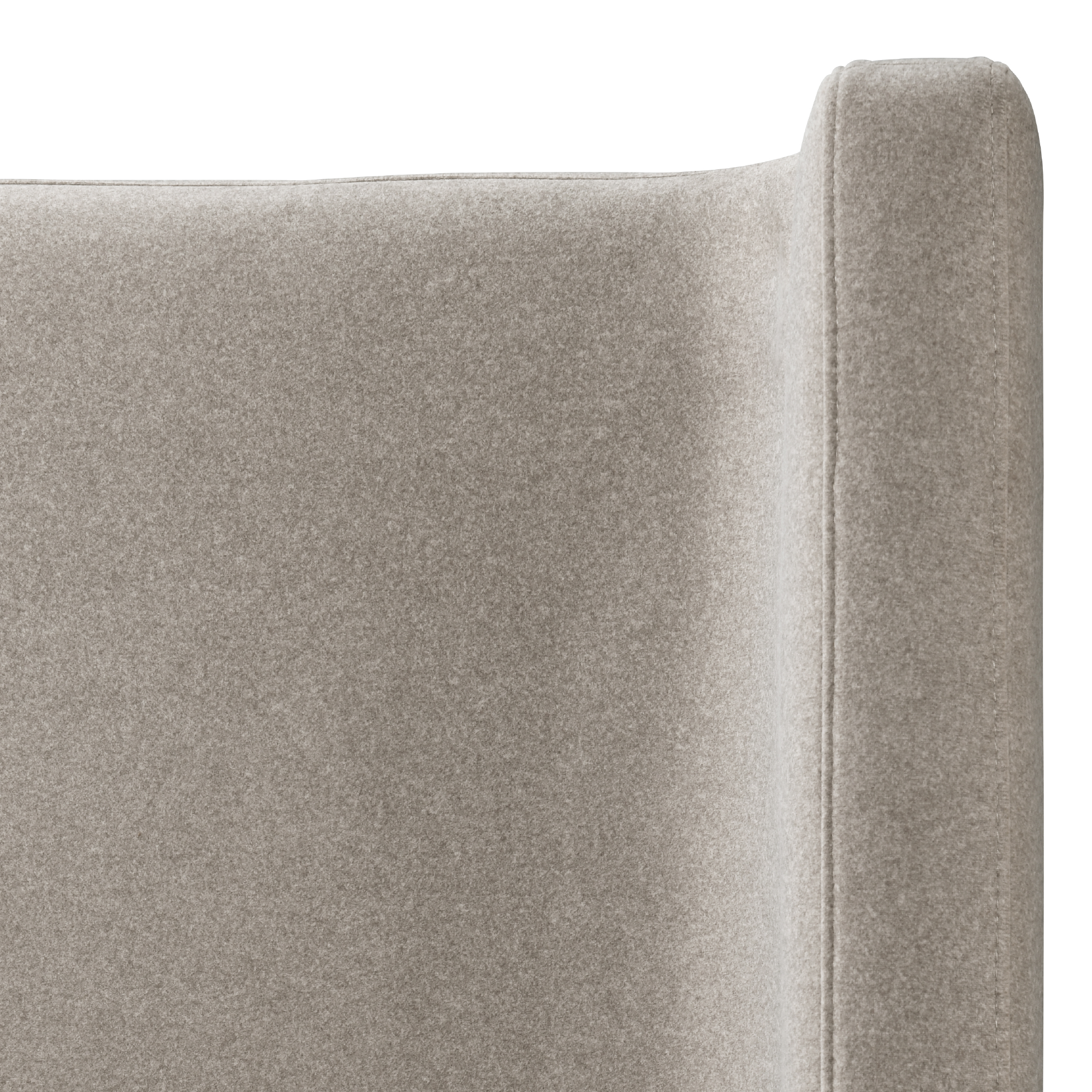 Graham Upholstered Wingback Bed