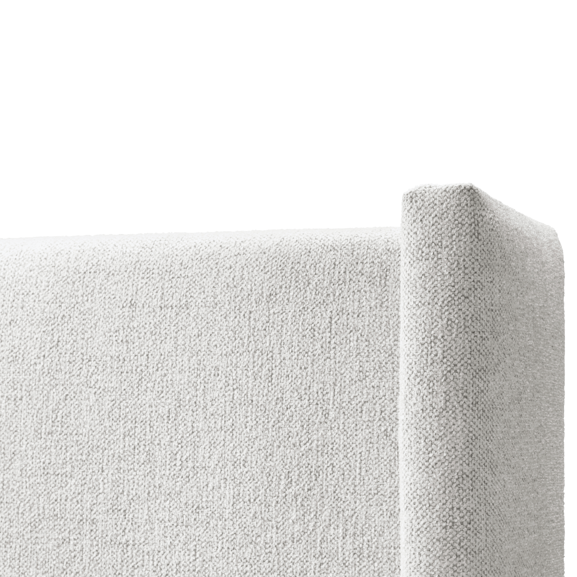 Jolie Oat Upholstered Wing Bed