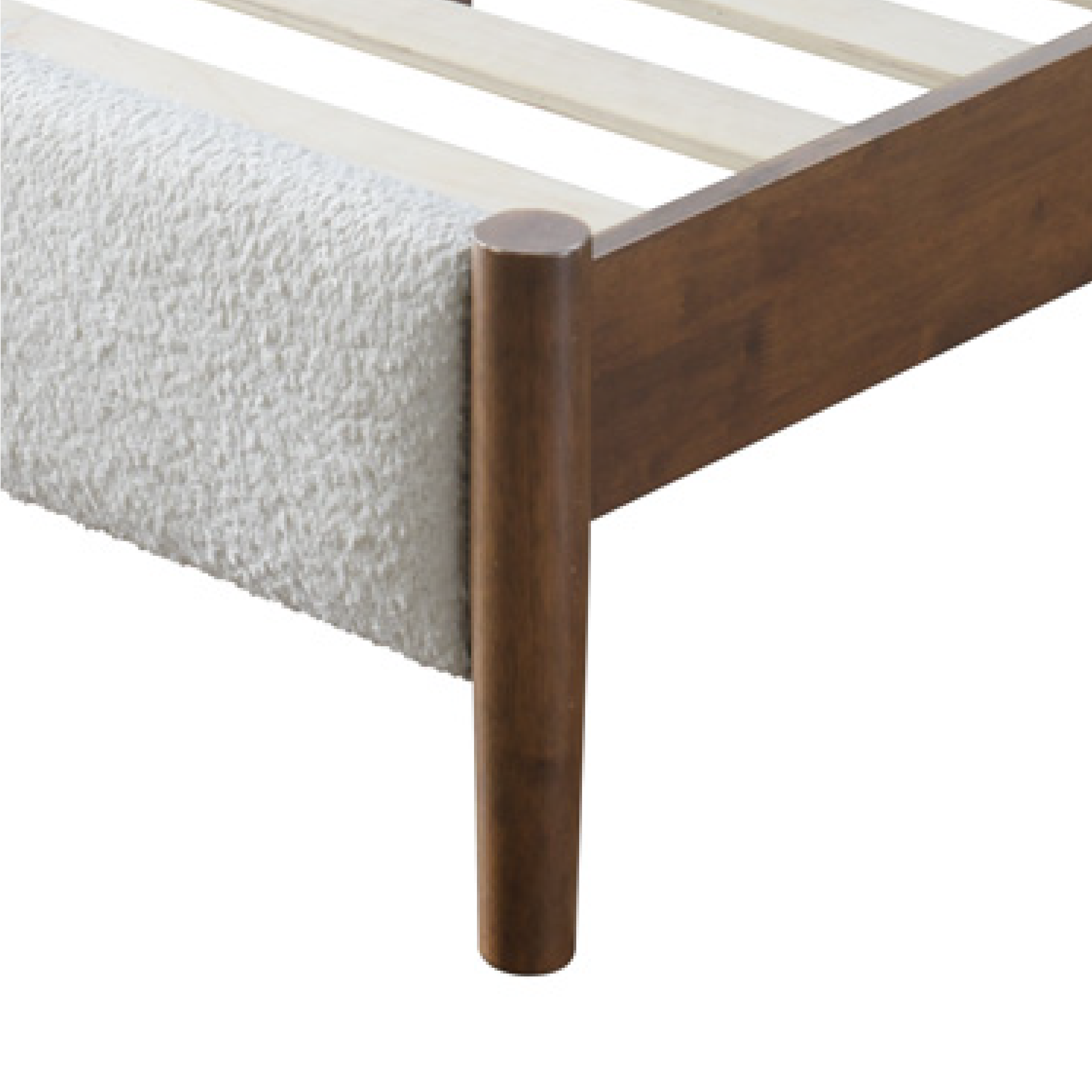 Clara Cream Boucle Bed