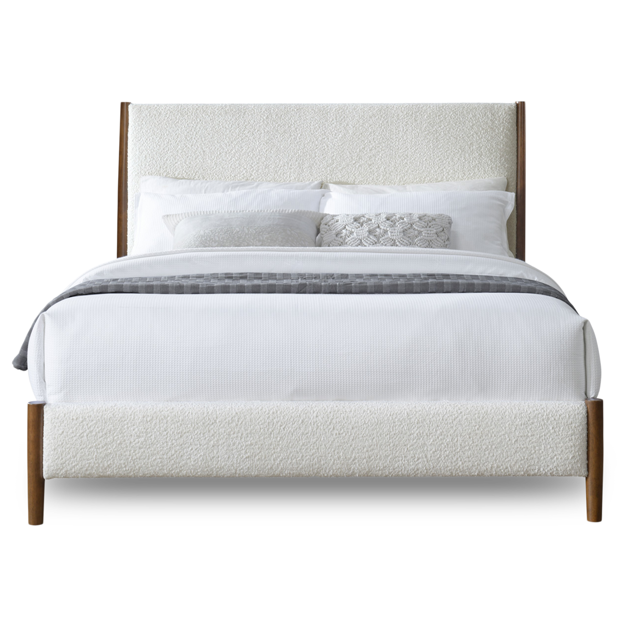 Clara Cream Boucle Bed