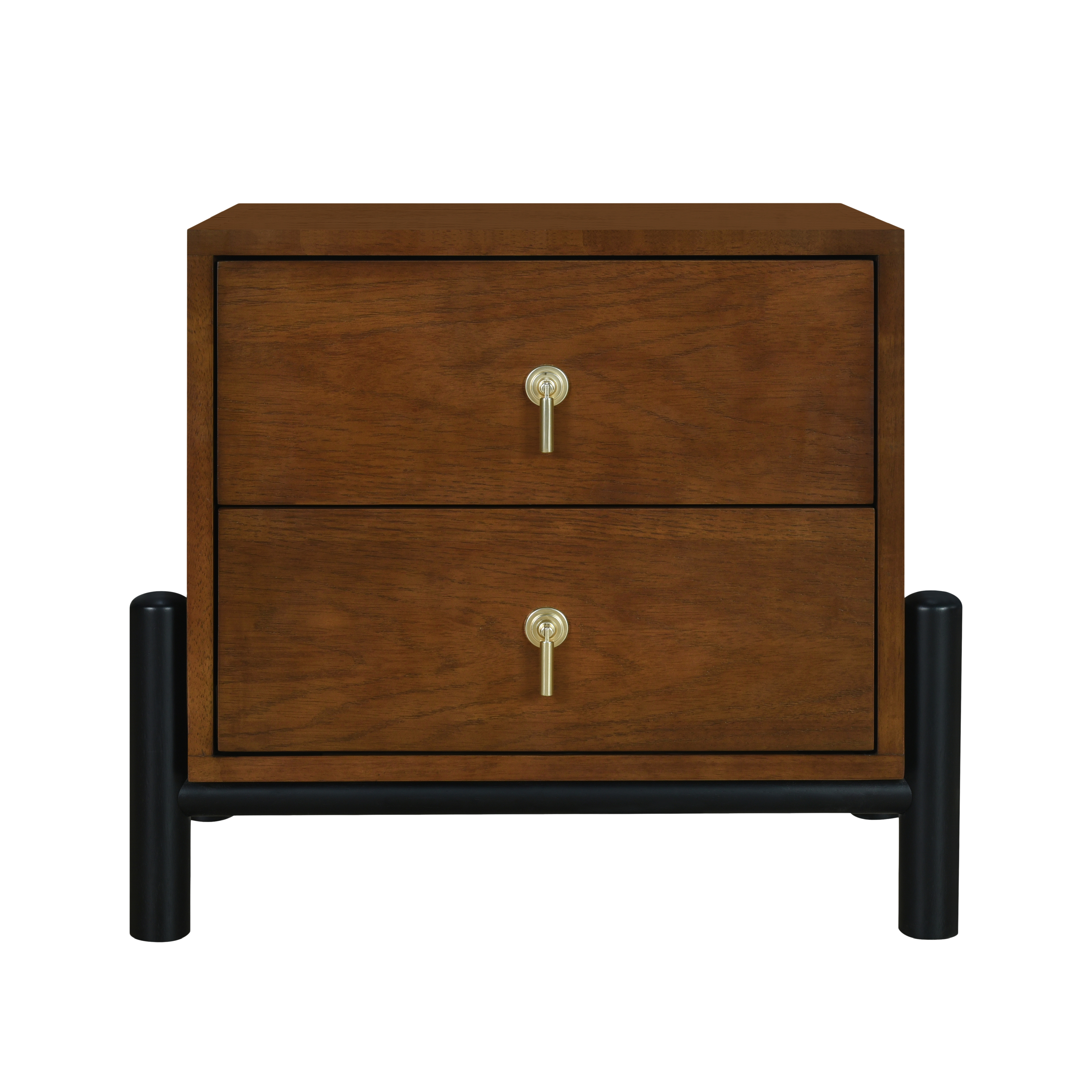Emory 2-Drawer Solid Wood Nightstand