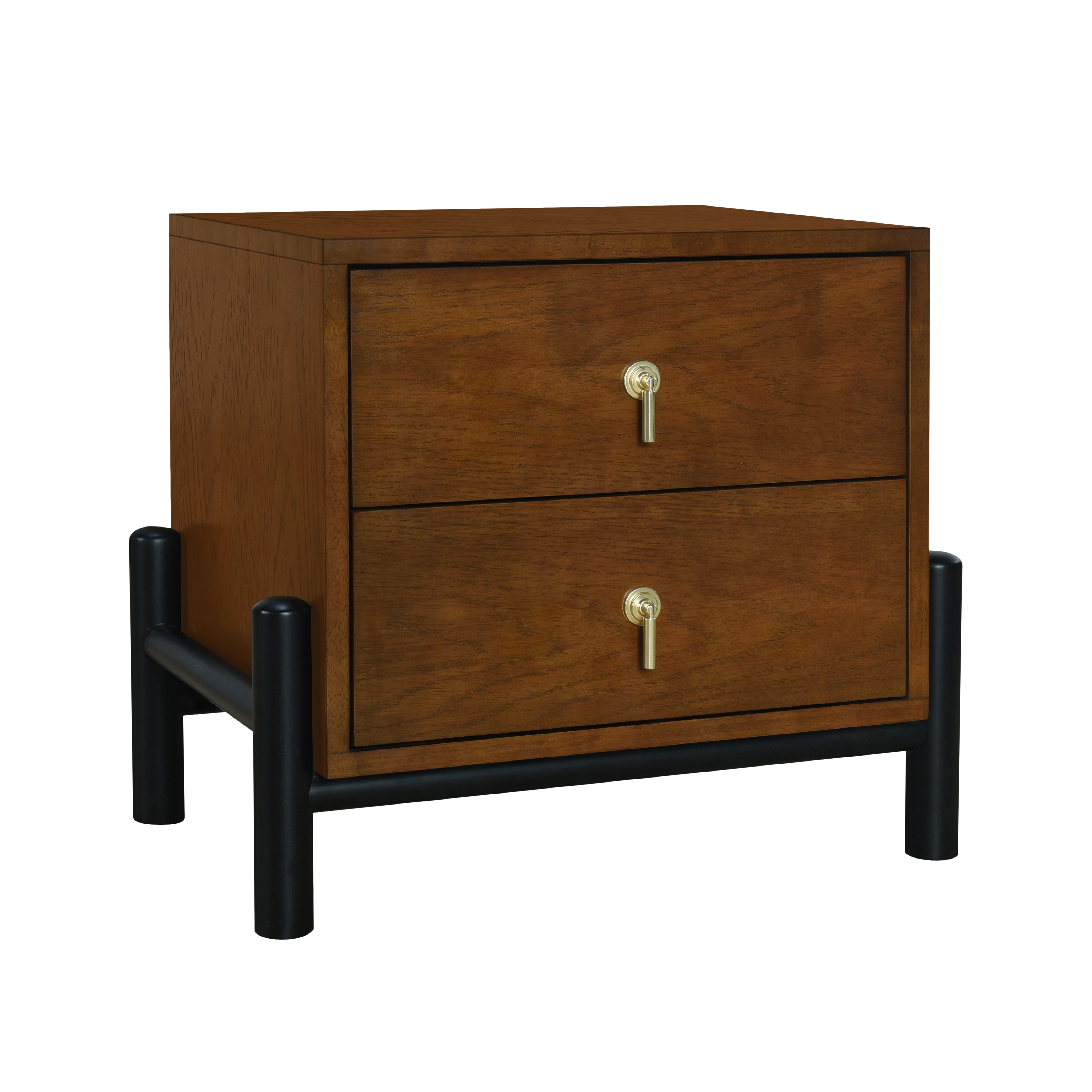 Emory 2-Drawer Solid Wood Nightstand