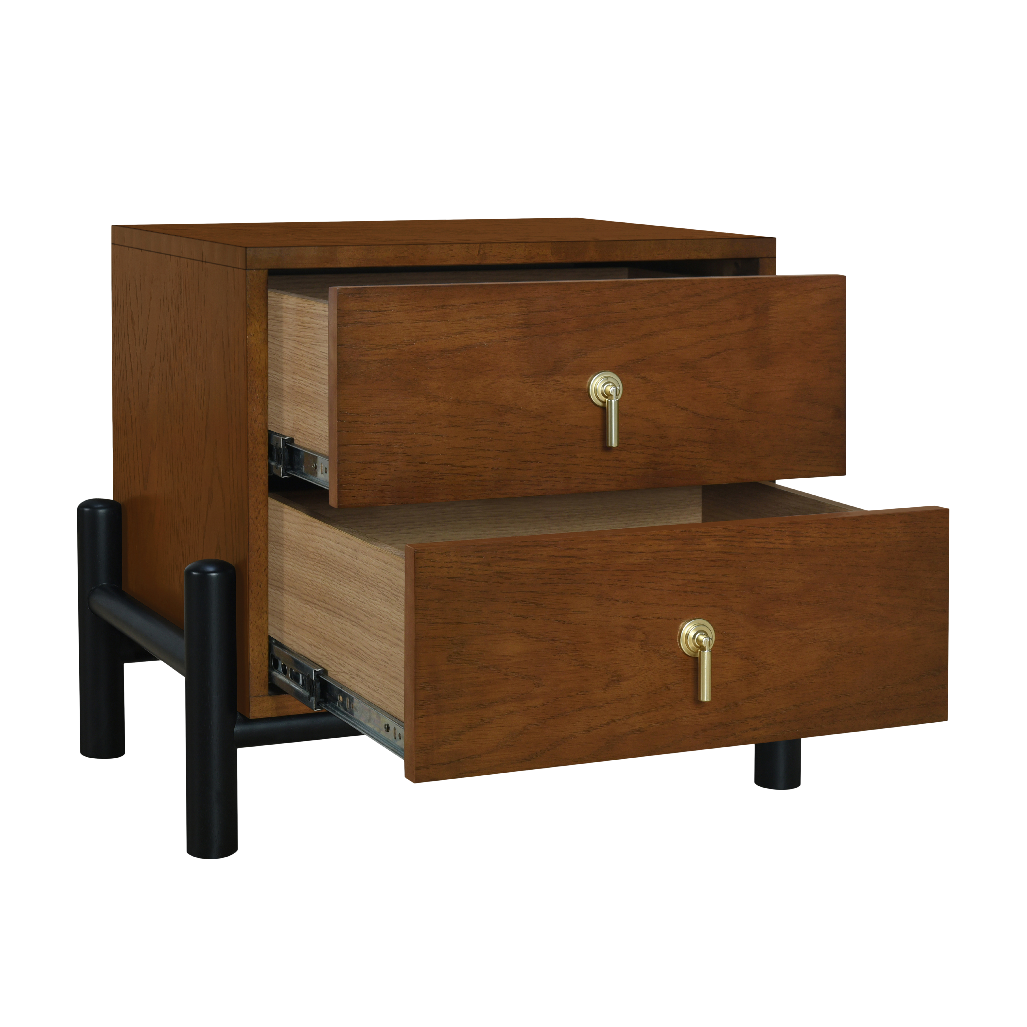 Emory 2-Drawer Solid Wood Nightstand