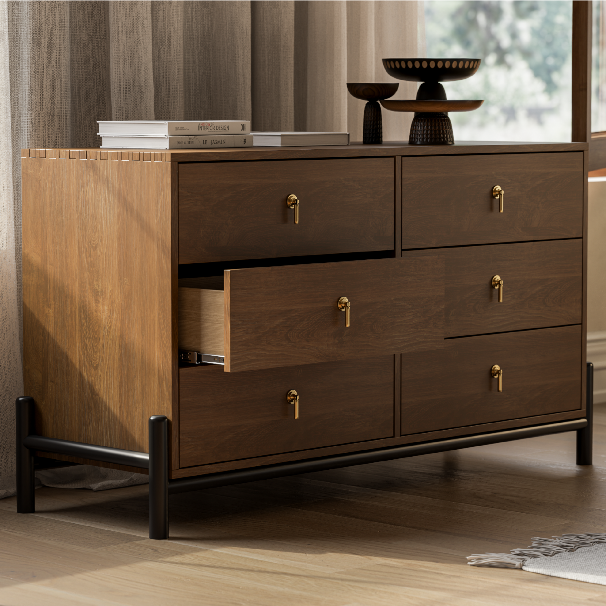 Emory 6-Drawer Solid Wood Dresser