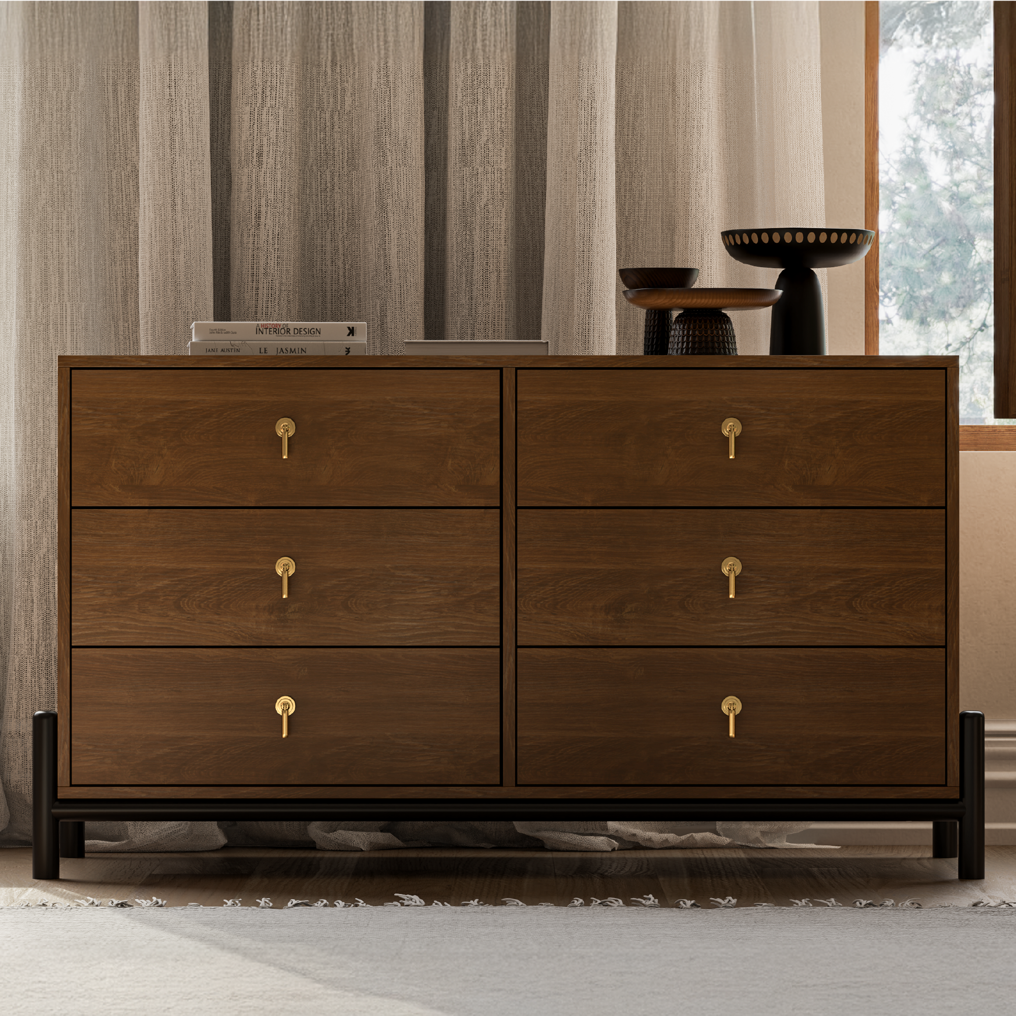 Emory 6-Drawer Solid Wood Dresser
