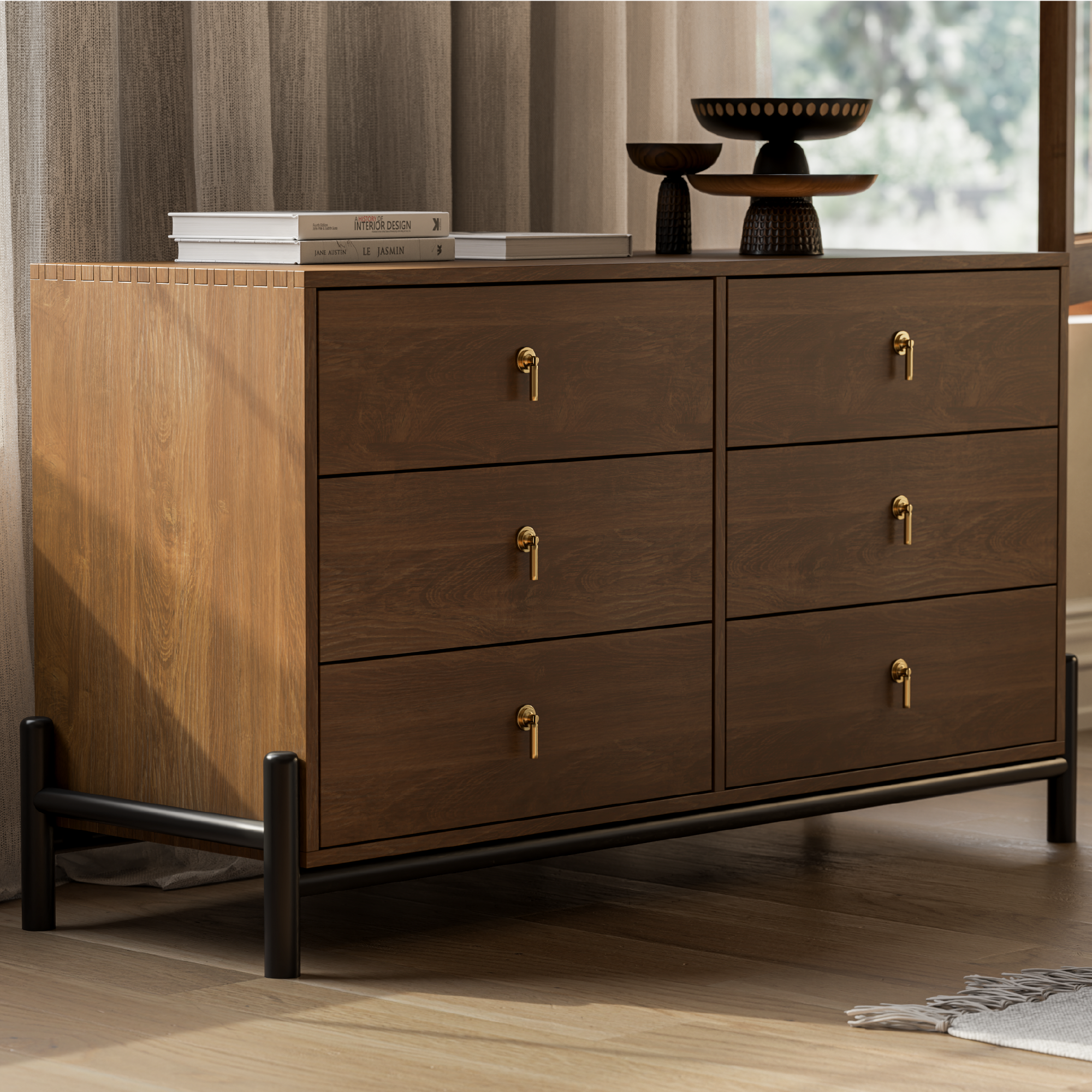 Emory 6-Drawer Solid Wood Dresser