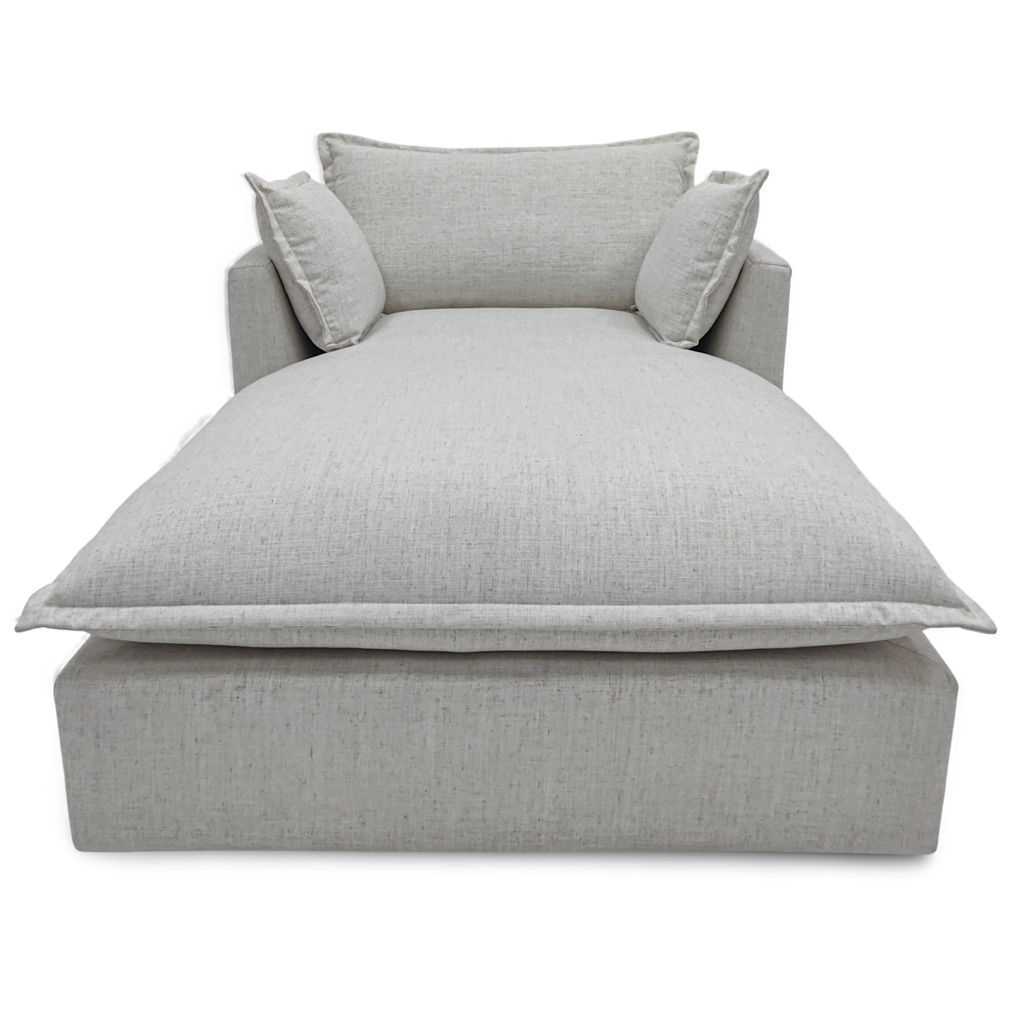 Brie Flange Edge Chaise Lounge