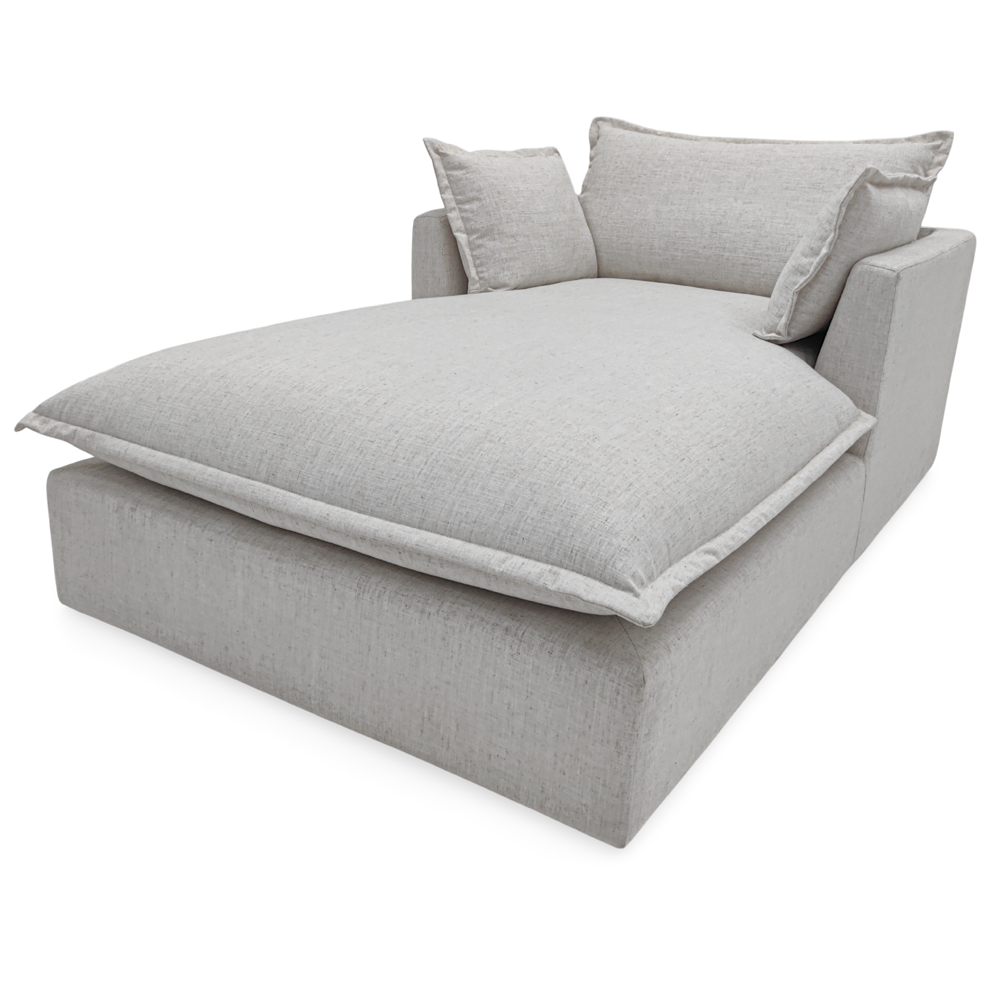 Brie Flange Edge Chaise Lounge