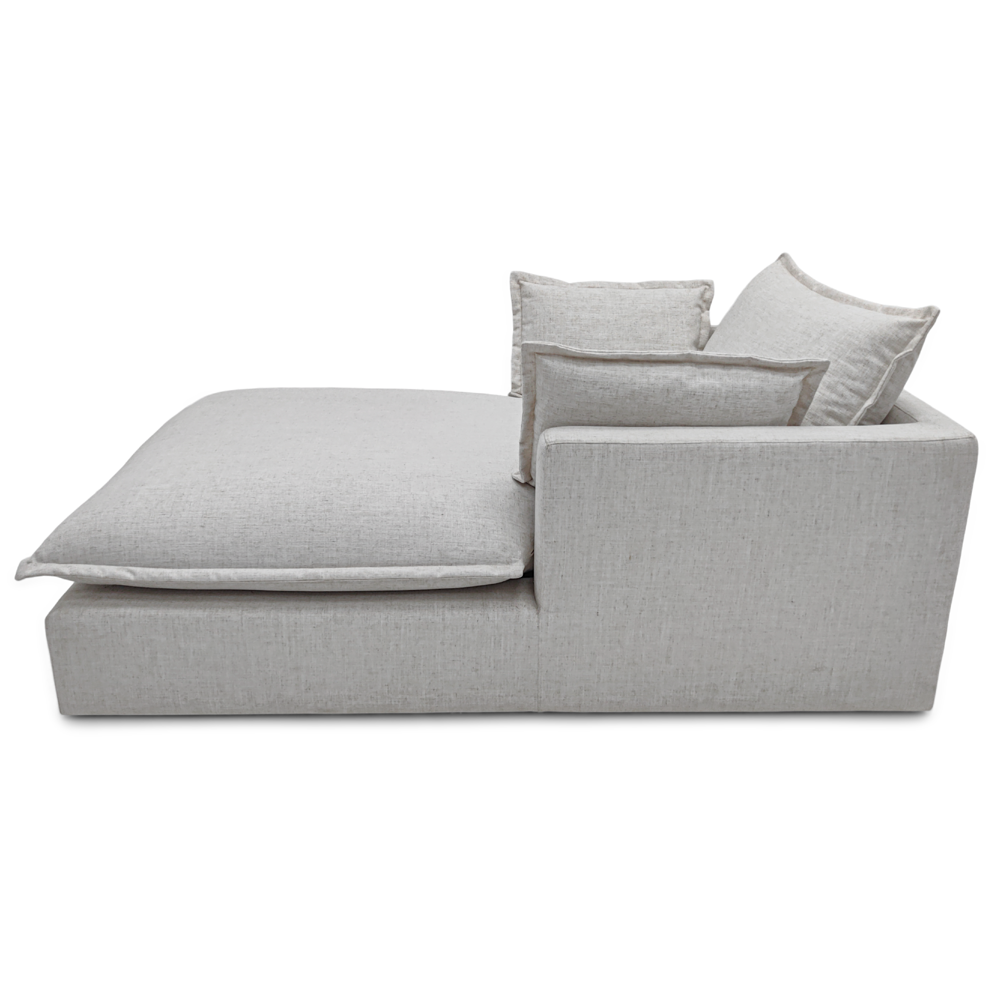 Brie Flange Edge Chaise Lounge