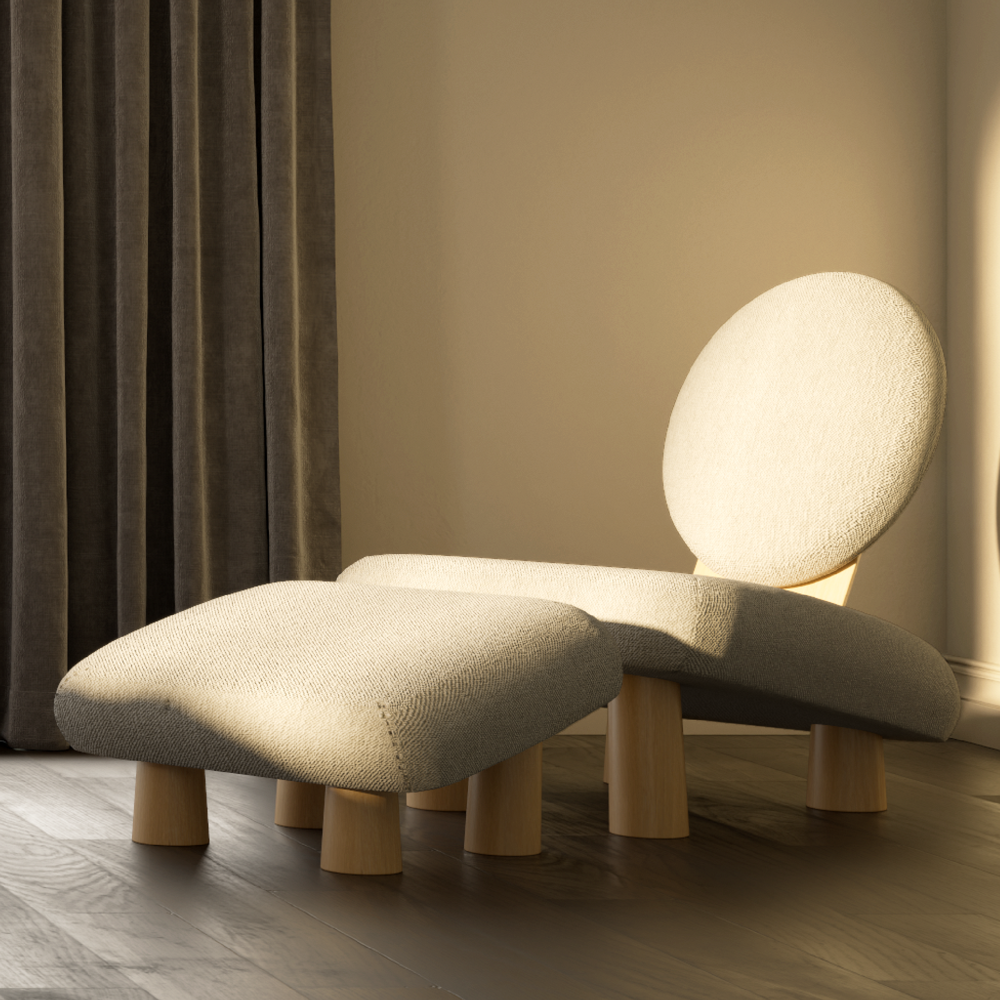 The Arlo Chair & Ottoman