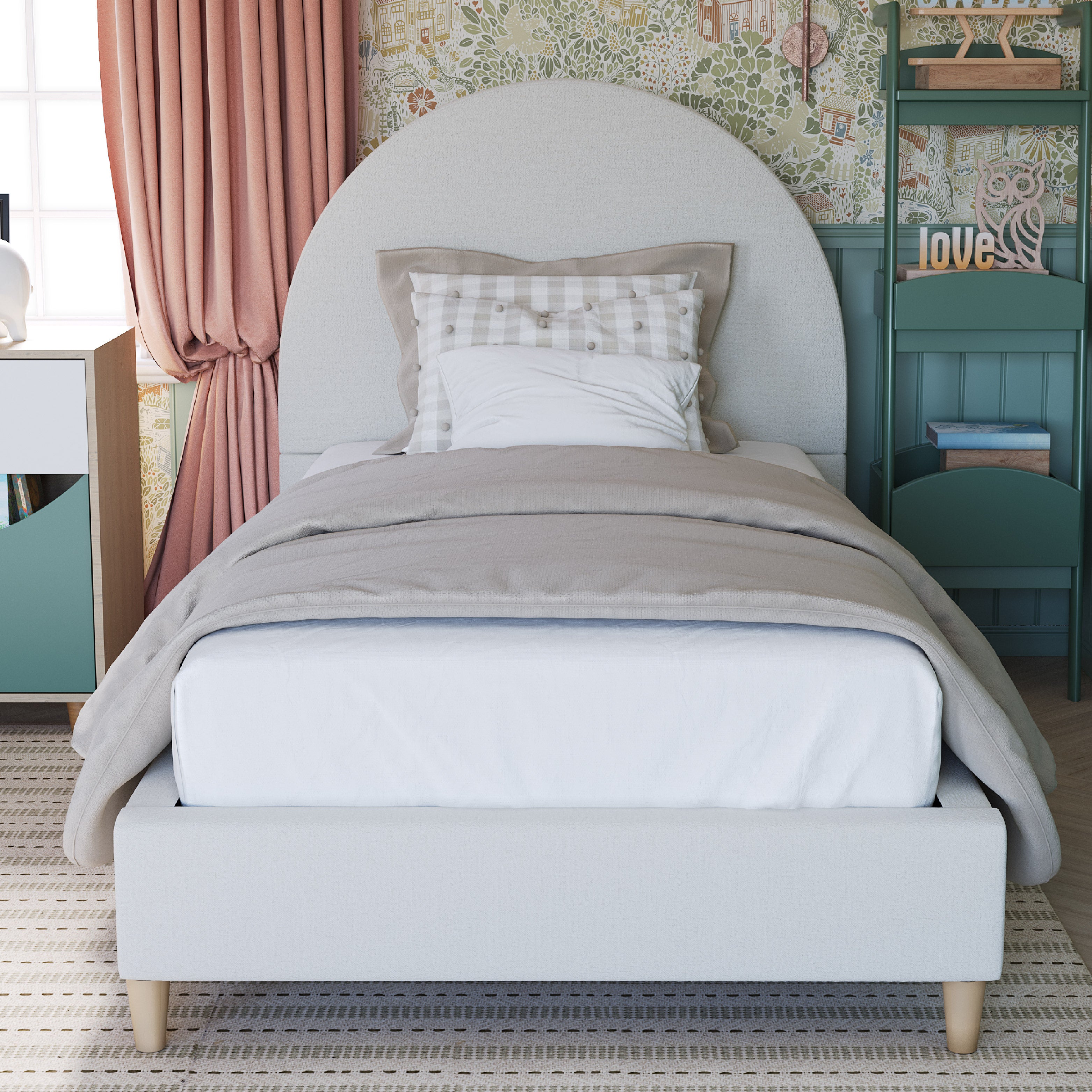 Selene Boucle Arch Bed