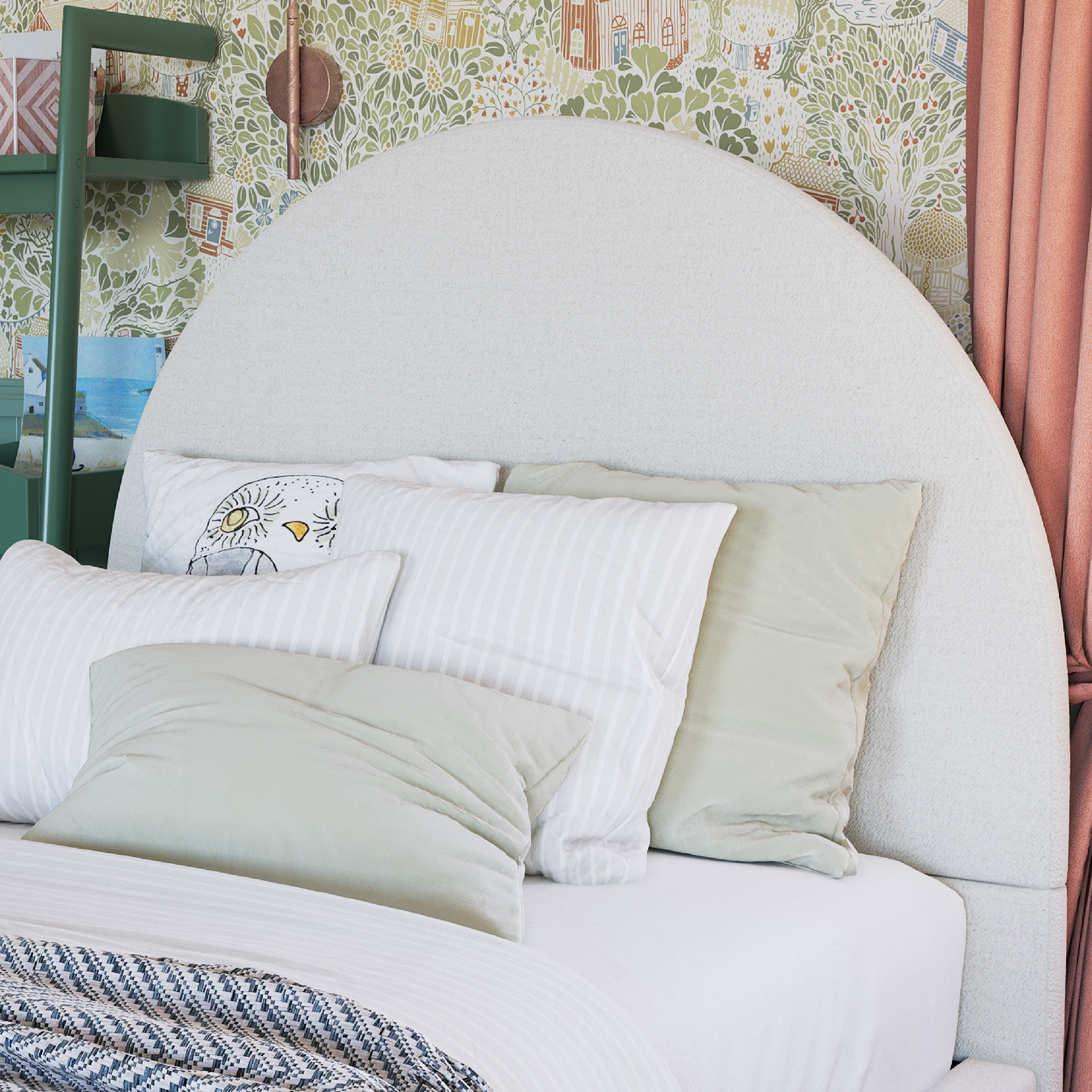 Selene Boucle Arch Bed