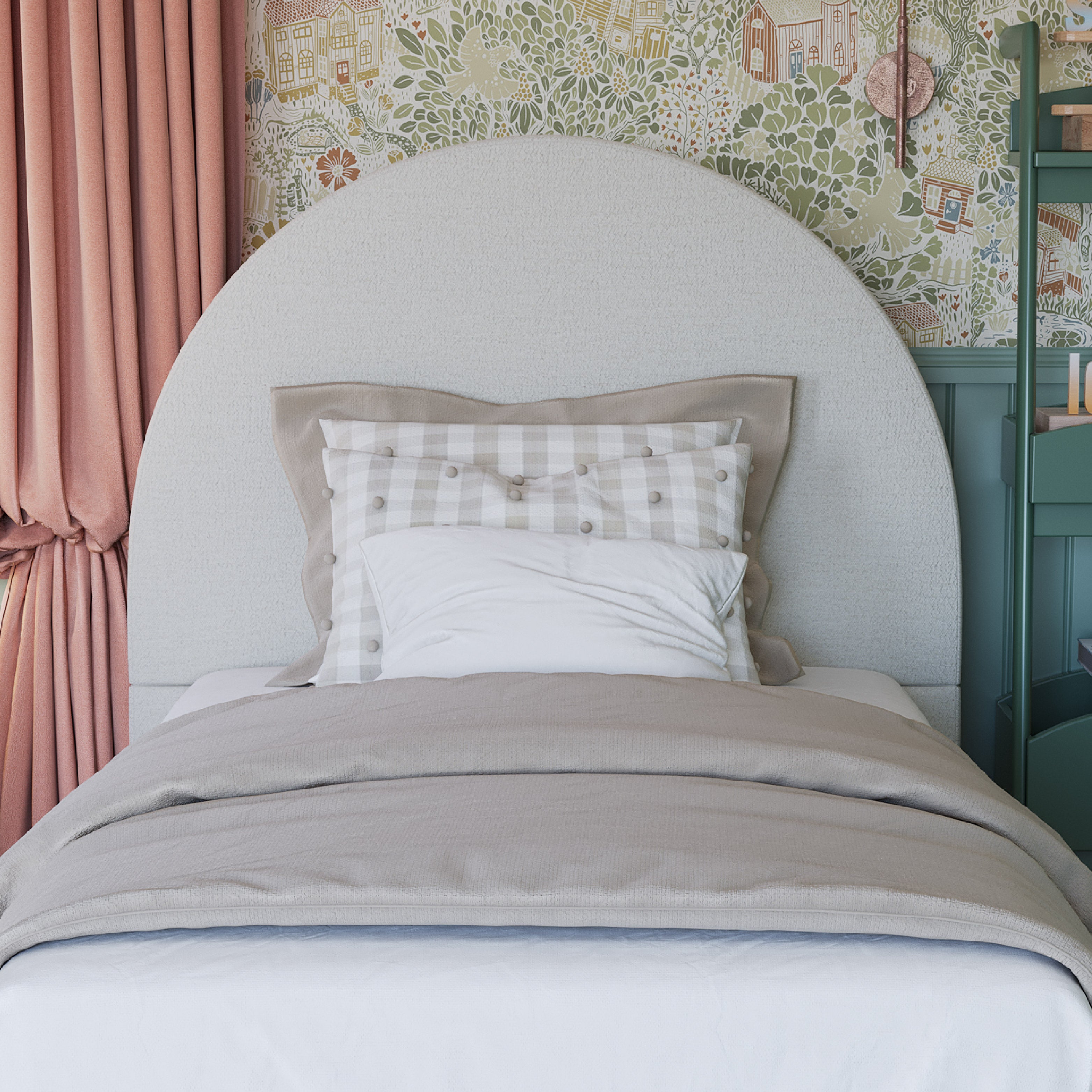 Selene Boucle Arch Bed