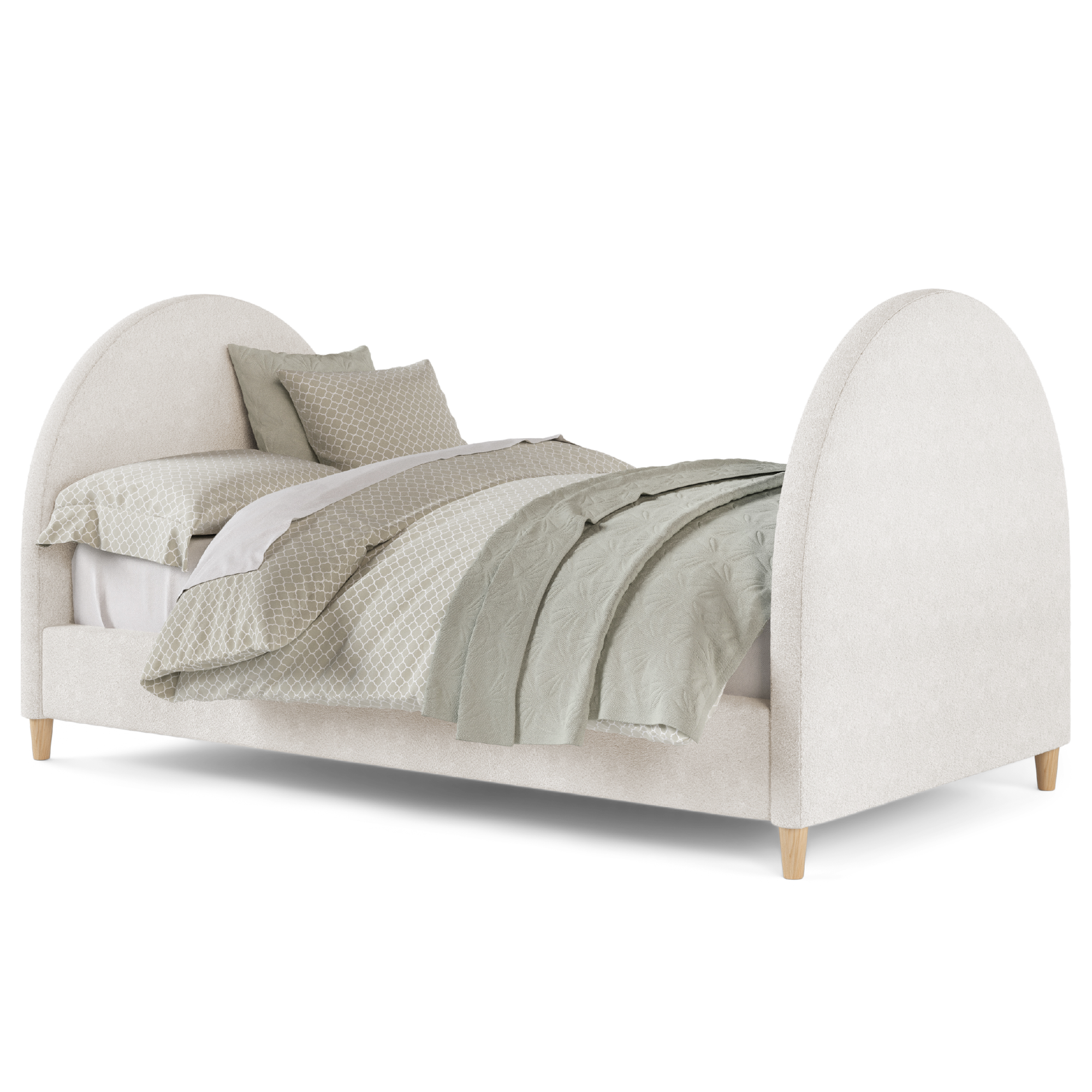 Selene Boucle Arch Twin Daybed