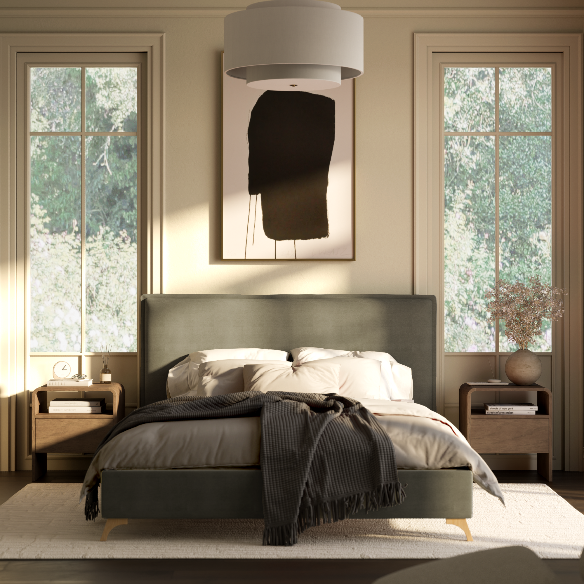 Esme Flange Edge Bed