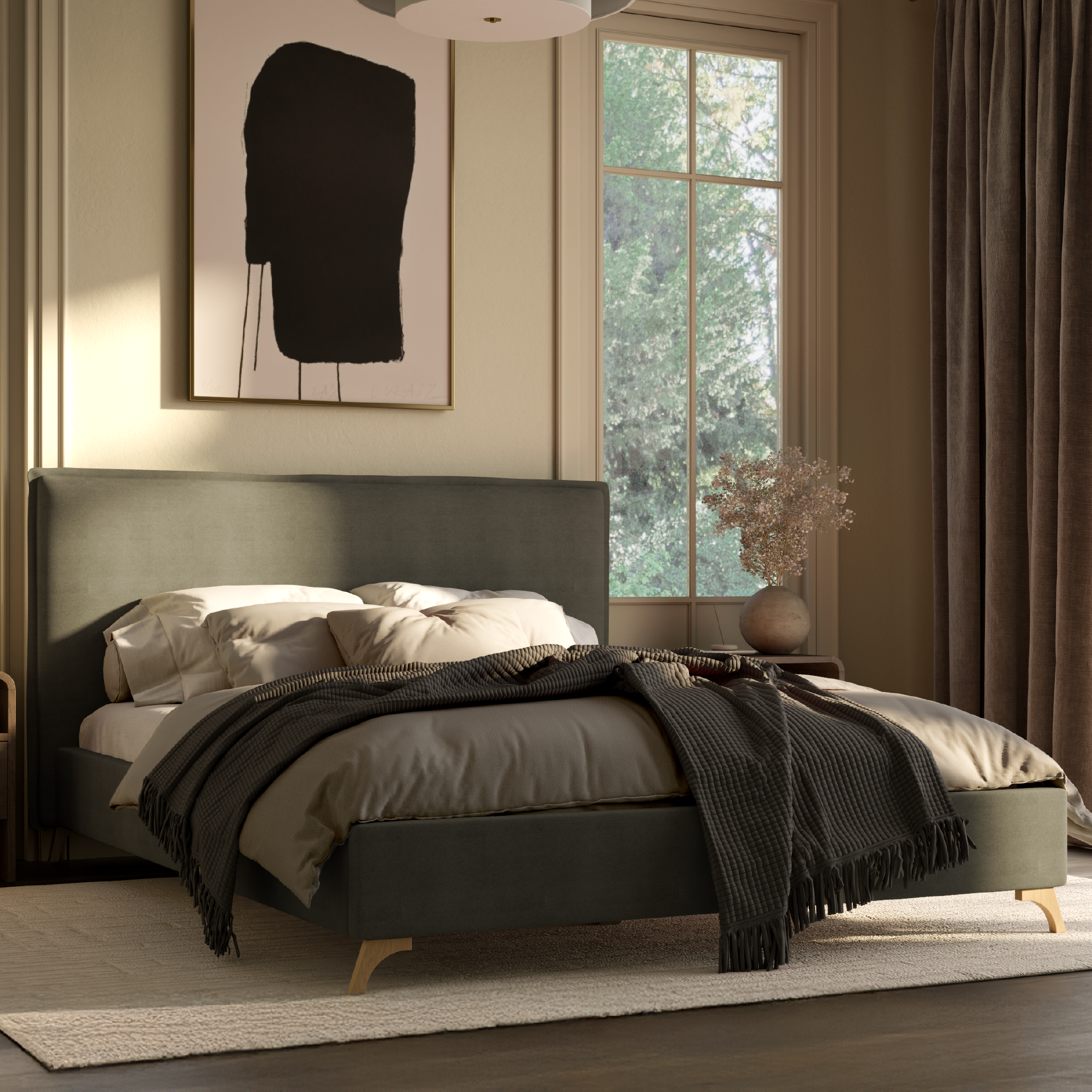 Esme Flange Edge Bed