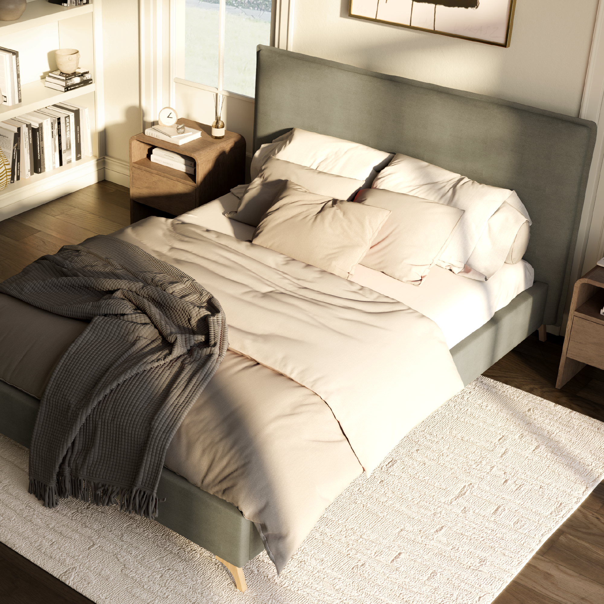 Esme Flange Edge Bed