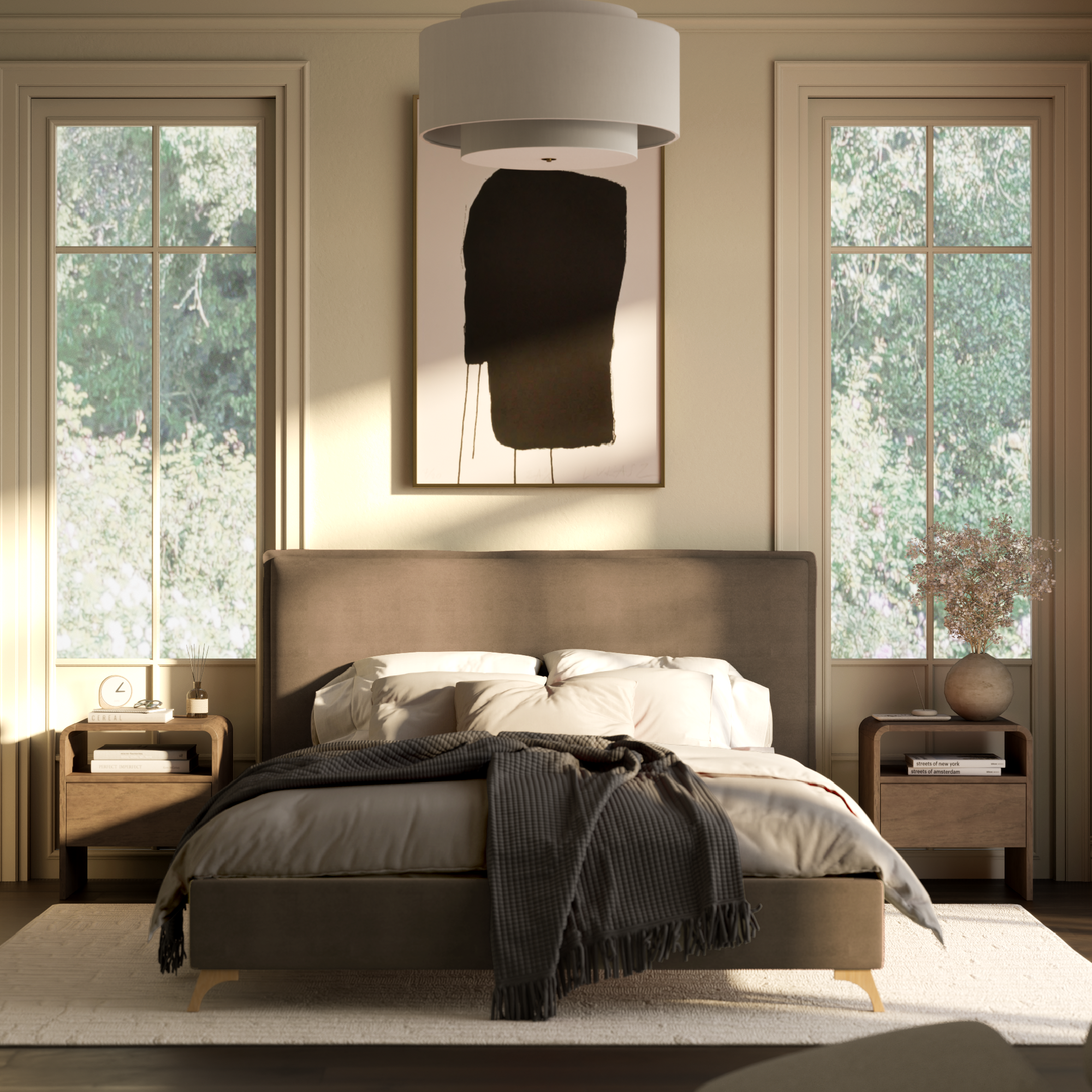 Esme Flange Edge Bed