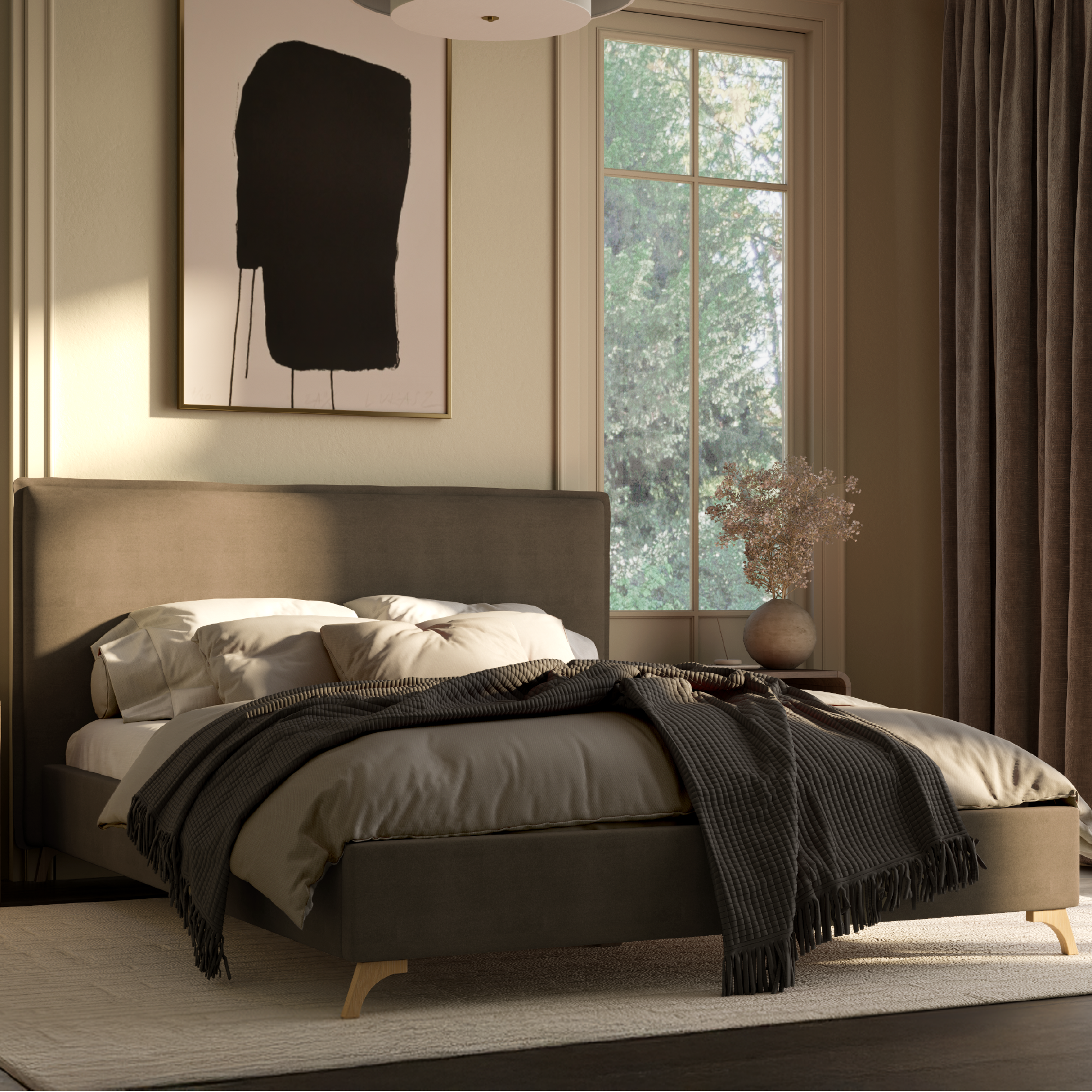 Esme Flange Edge Bed