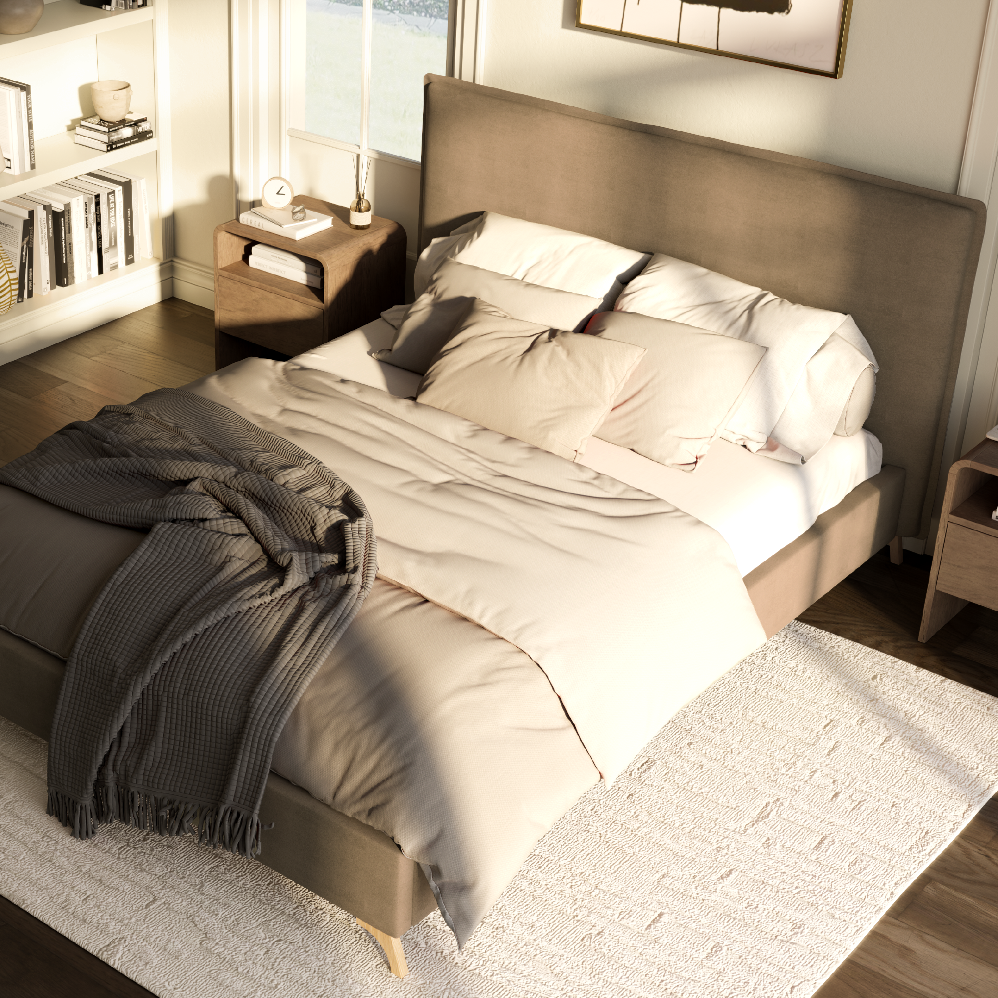 Esme Flange Edge Bed