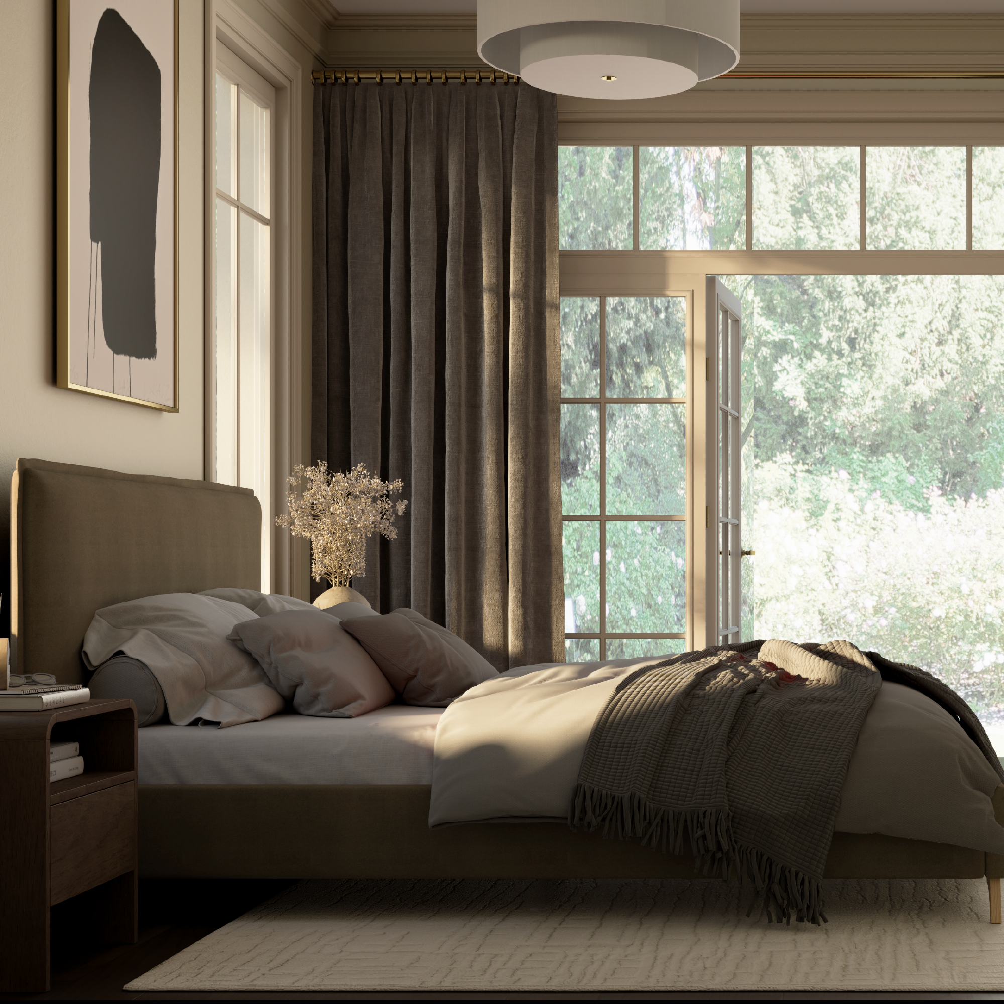 Esme Flange Edge Bed