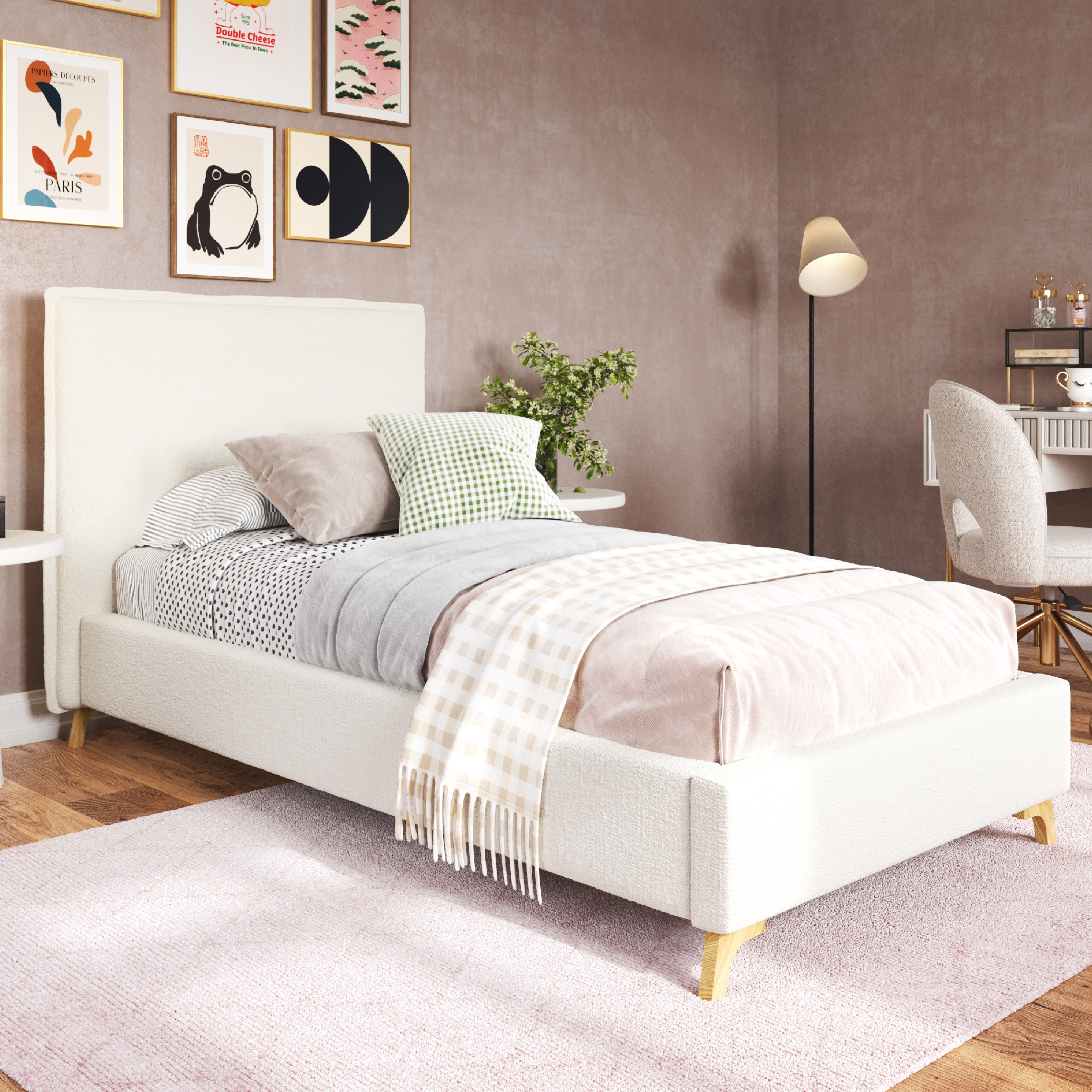 Esme Flange Edge Bed