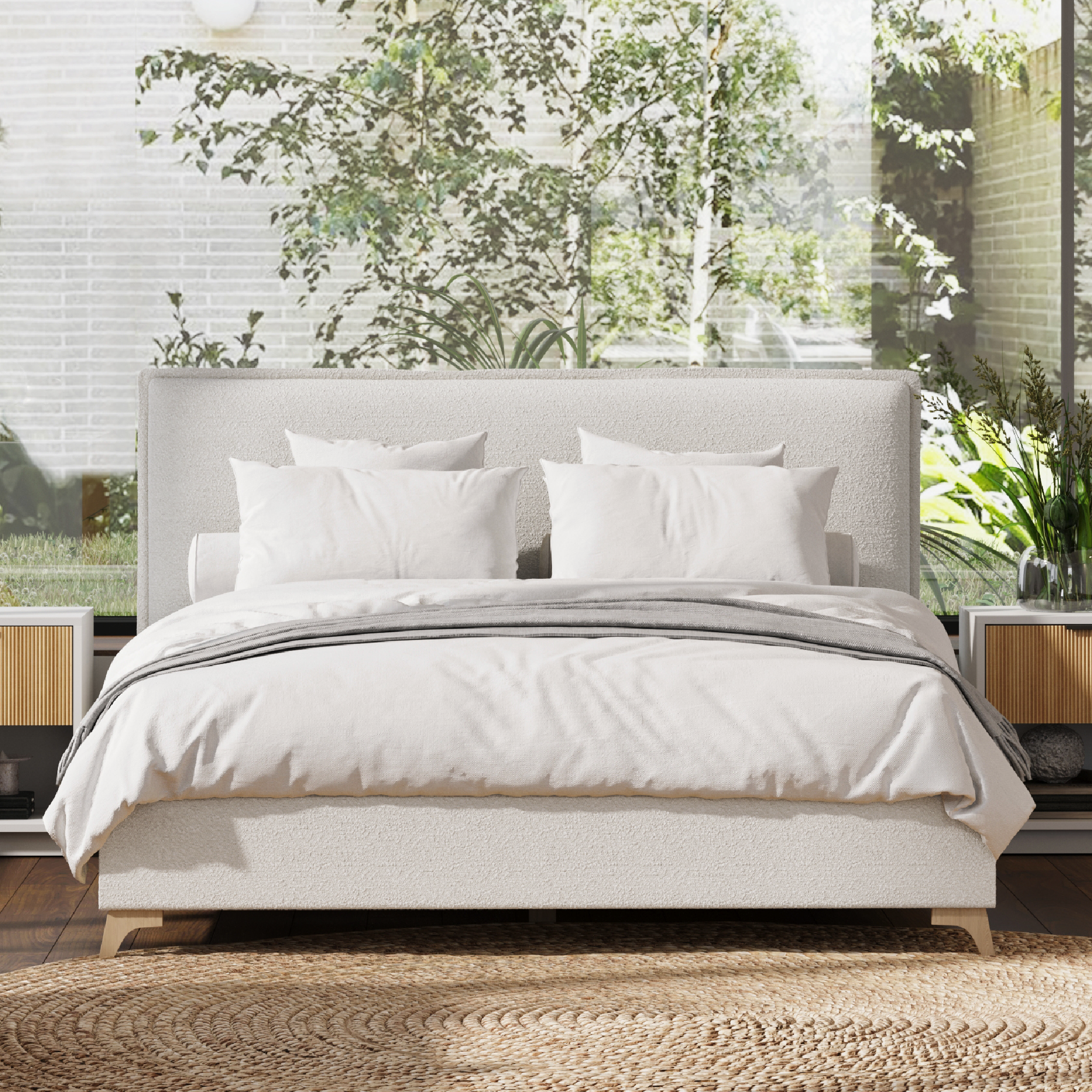 Esme Flange Edge Bed