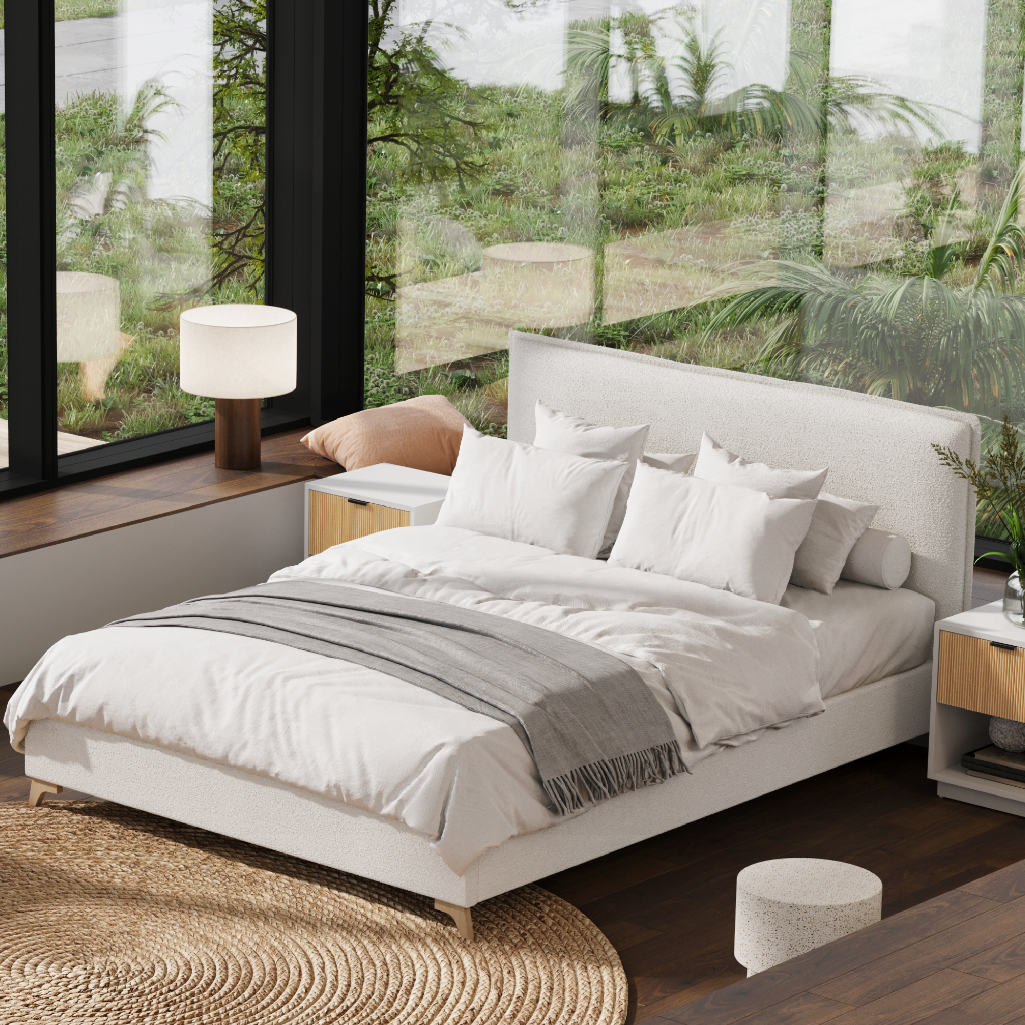 Esme Flange Edge Bed