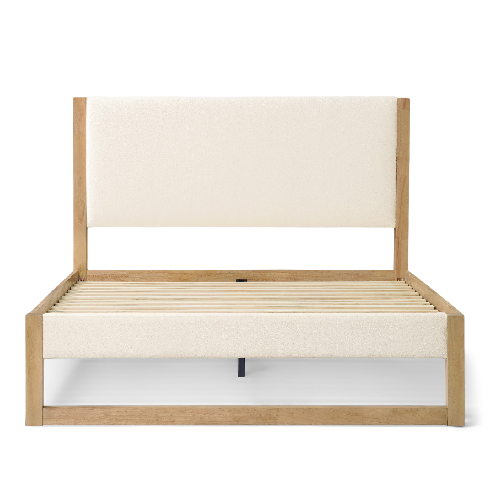 Noelle Cream Boucle Bed