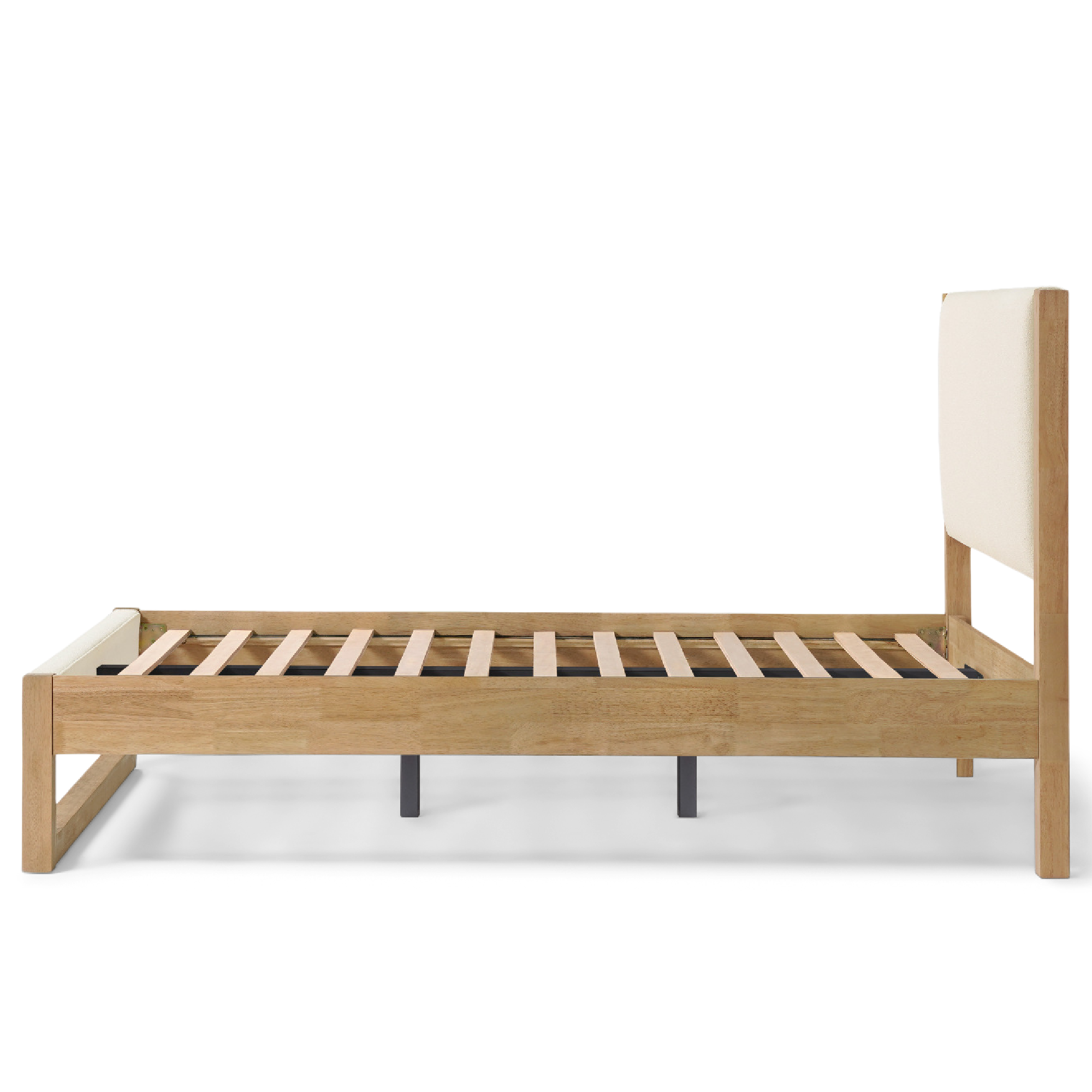 Noelle Cream Boucle Bed