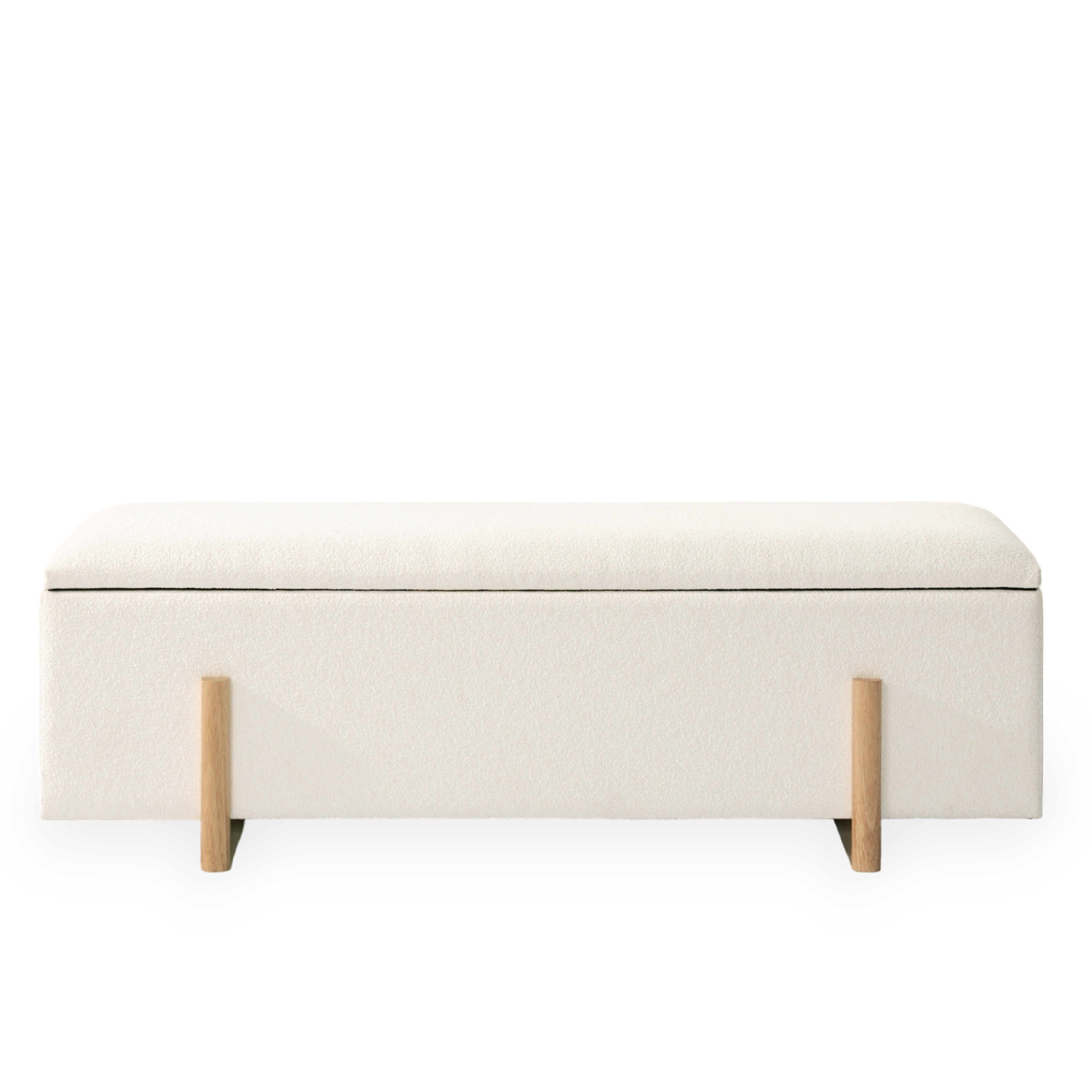 Bodie Boucle Storage Bench