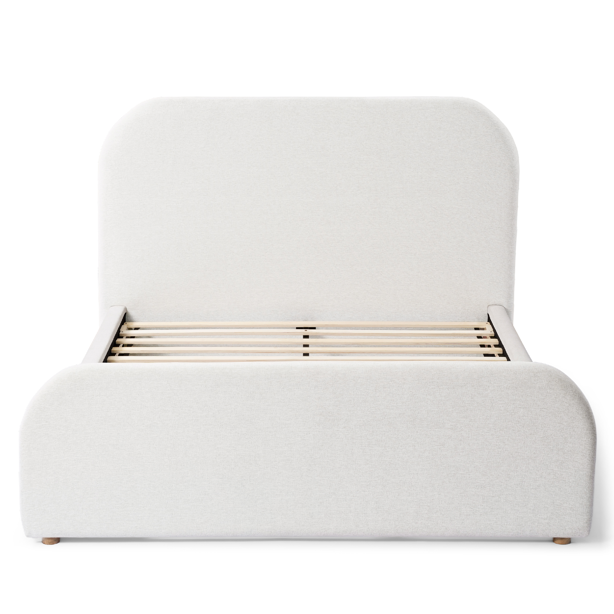River Rounded Ivory Bed