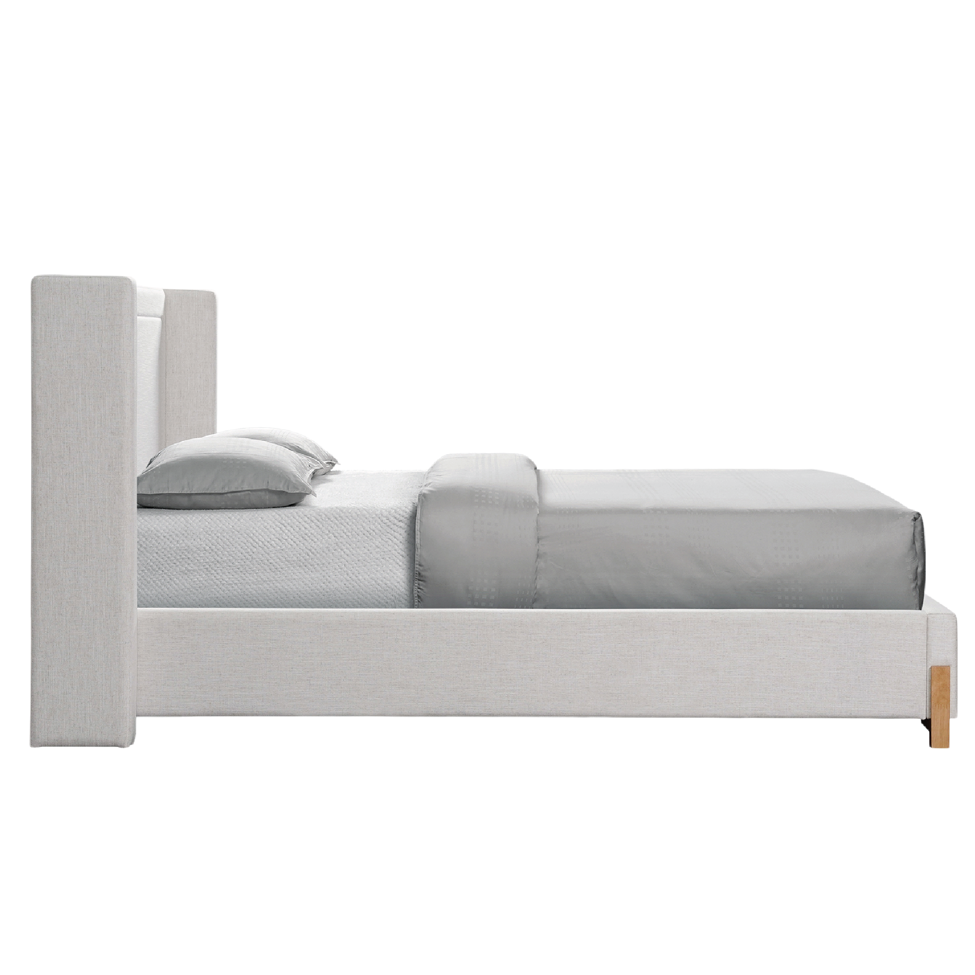 Maeve Wingback Queen Ivory Bed