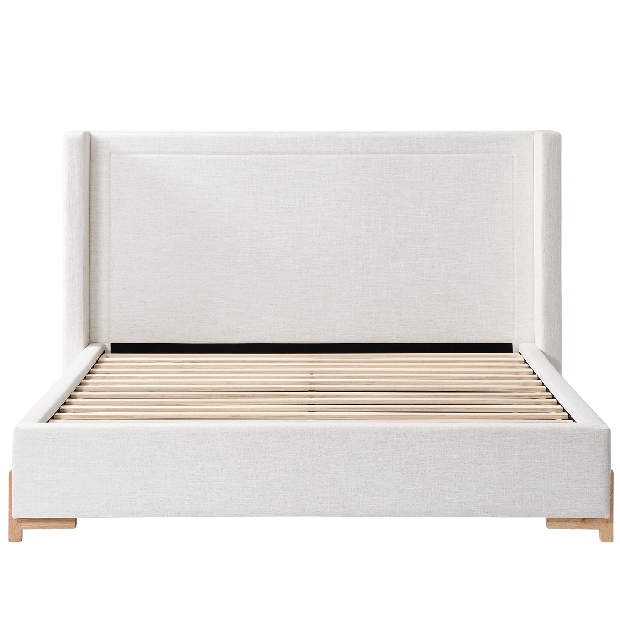 Maeve Wingback Queen Ivory Bed