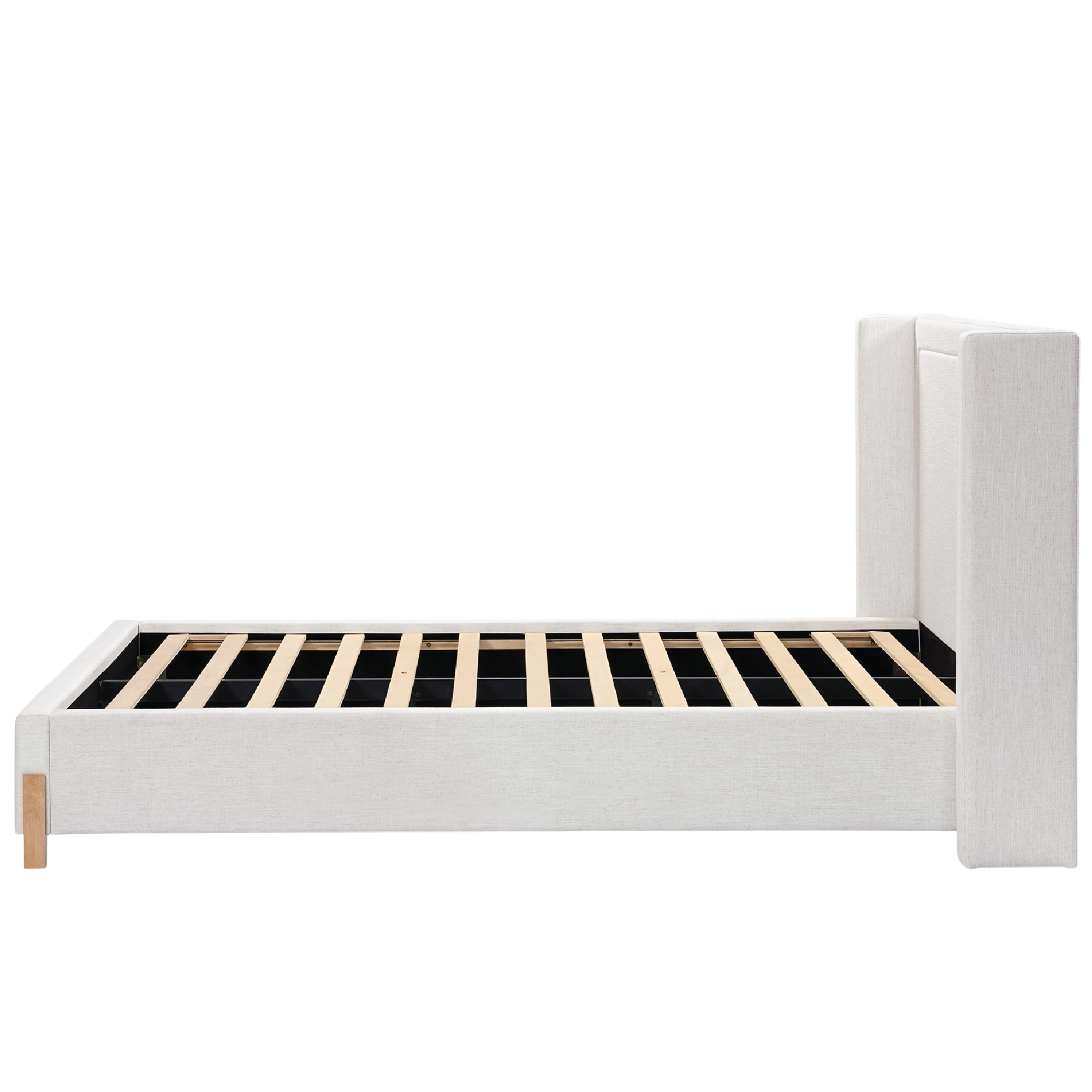 Maeve Wingback Queen Ivory Bed