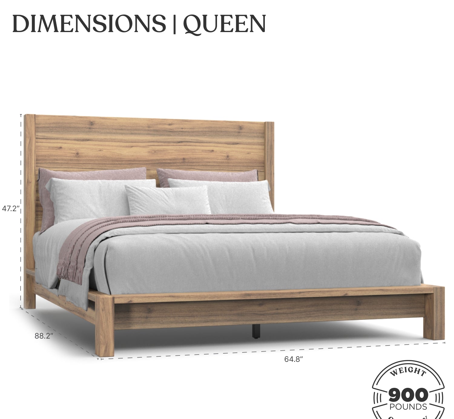 Rowan Queen Bed Natural