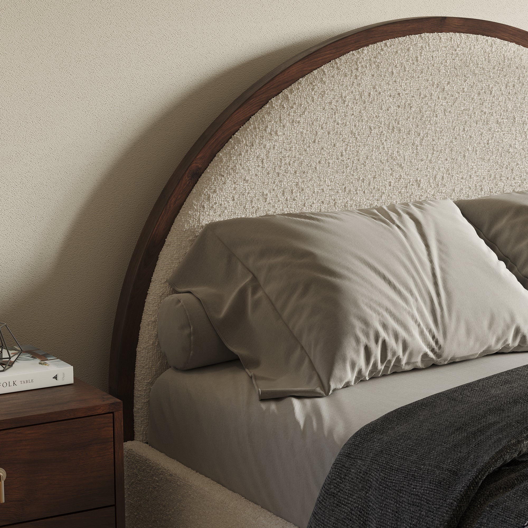 Haven Boucle Arch Bed