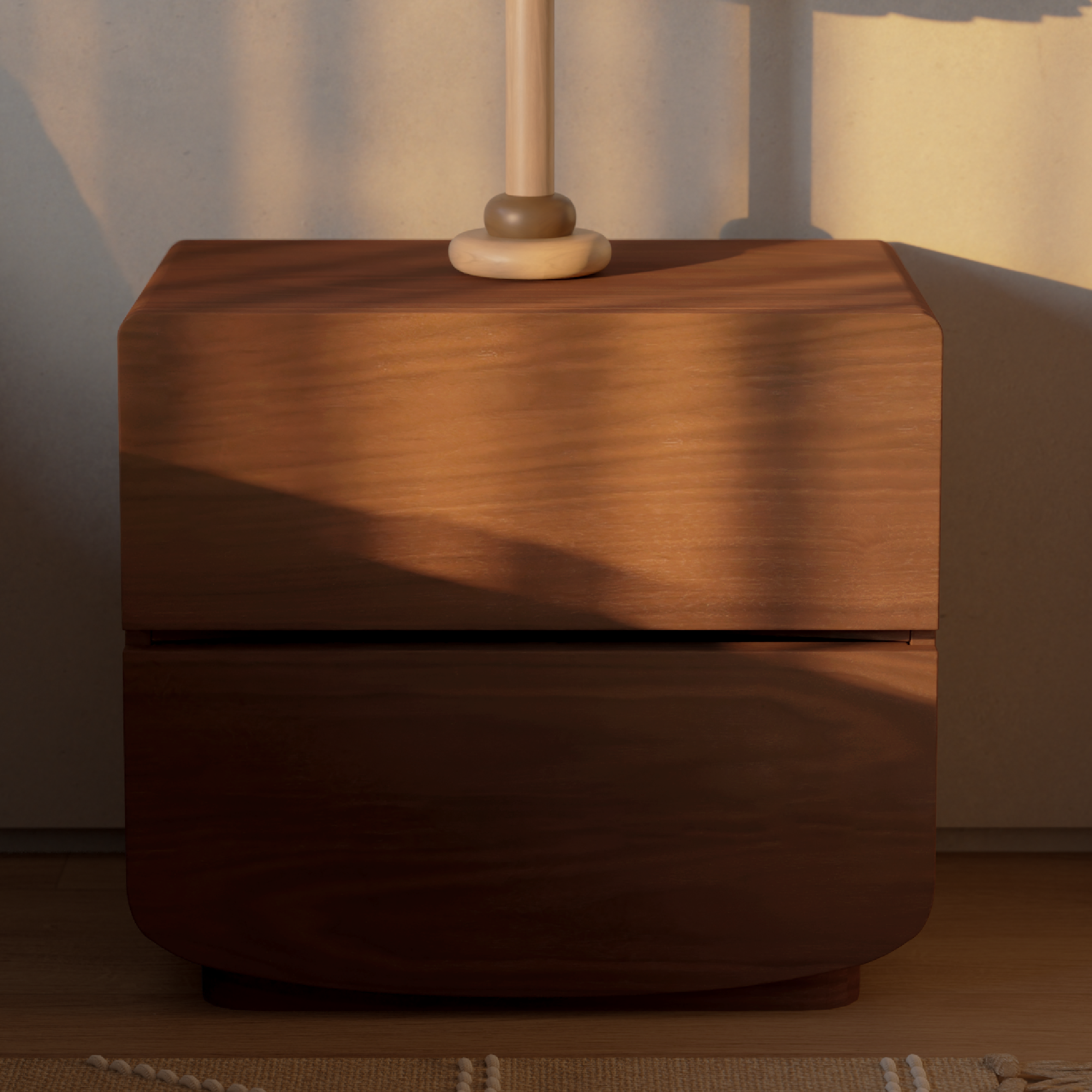 Burke Solid Wood Nightstand