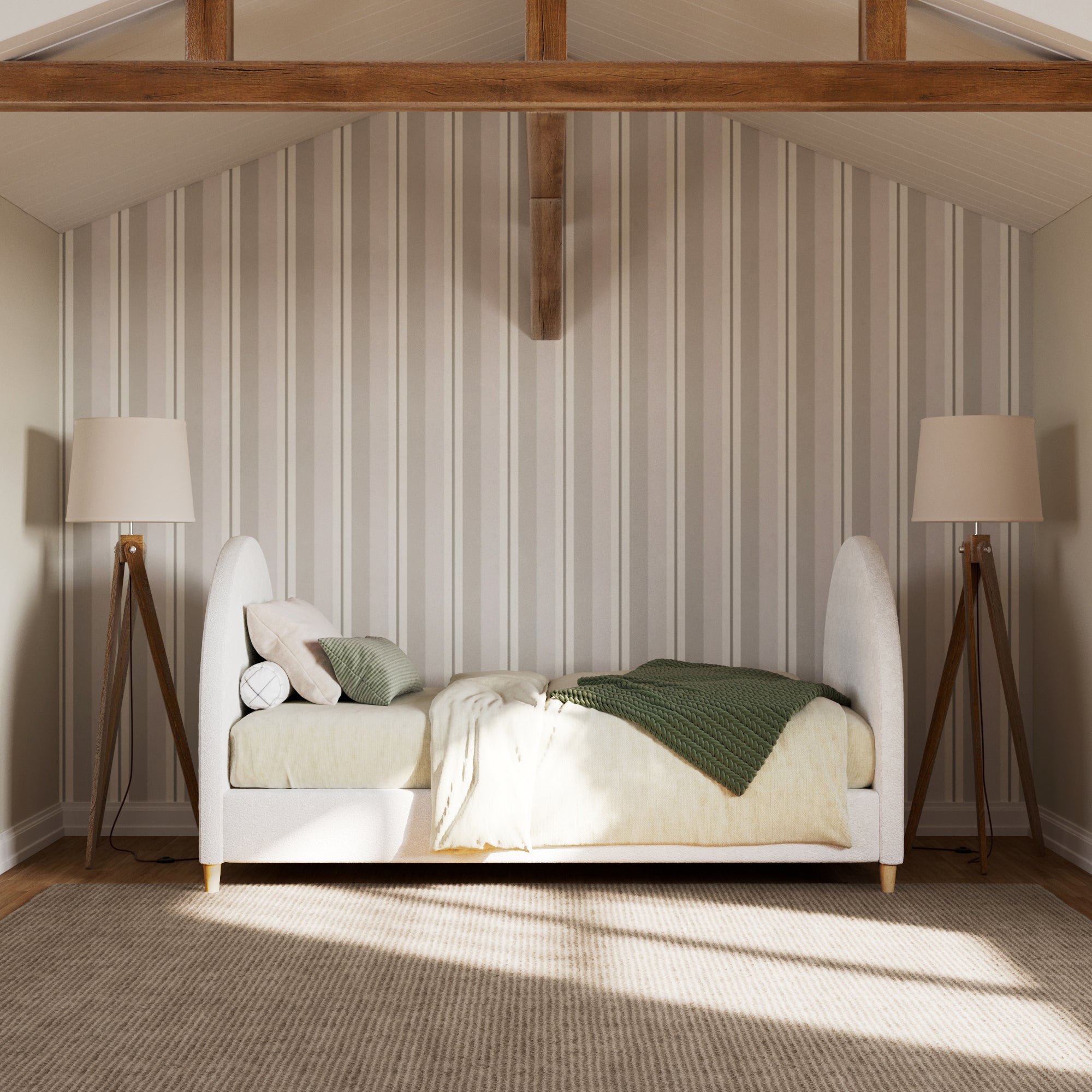 Selene Boucle Arch Twin Daybed