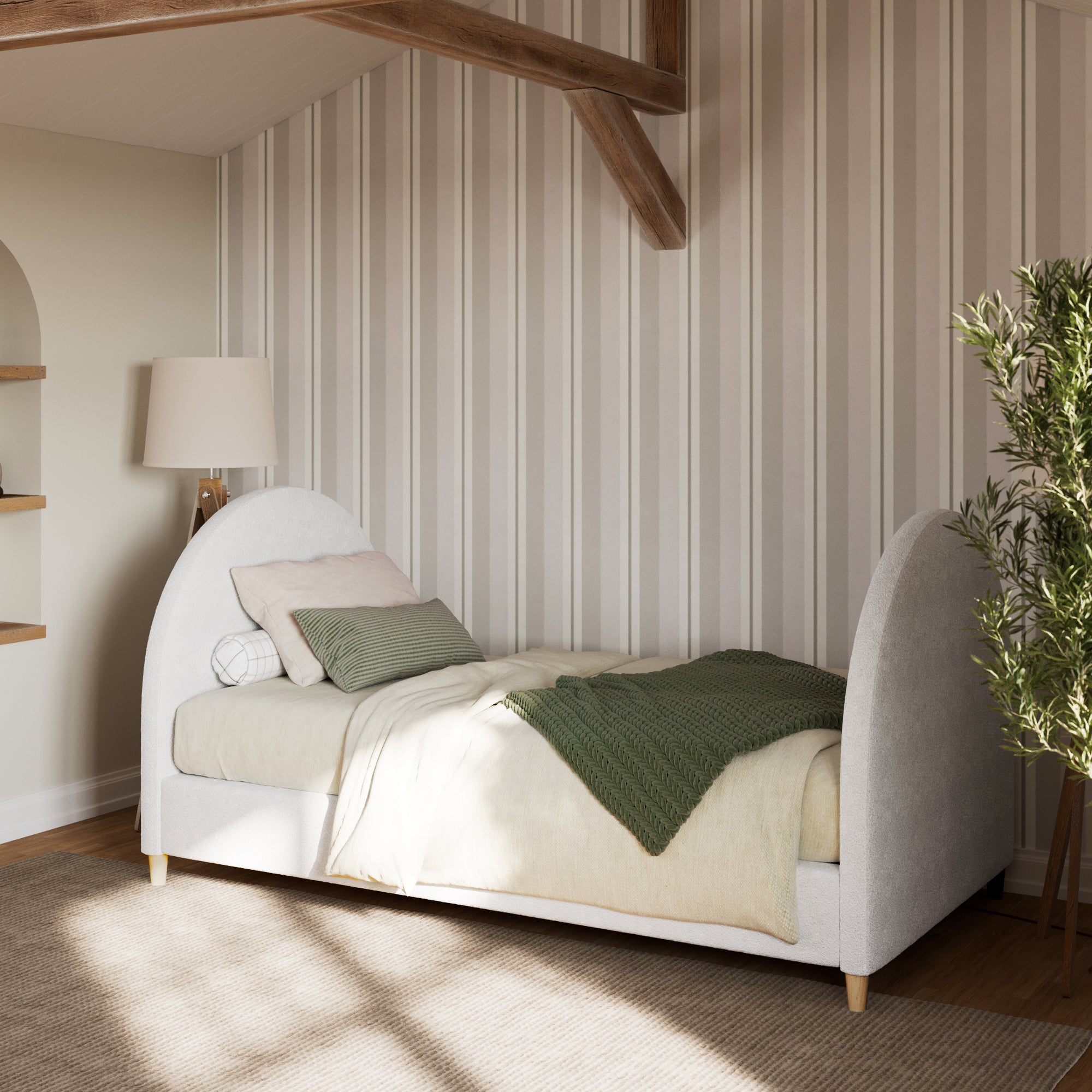 Selene Boucle Arch Twin Daybed