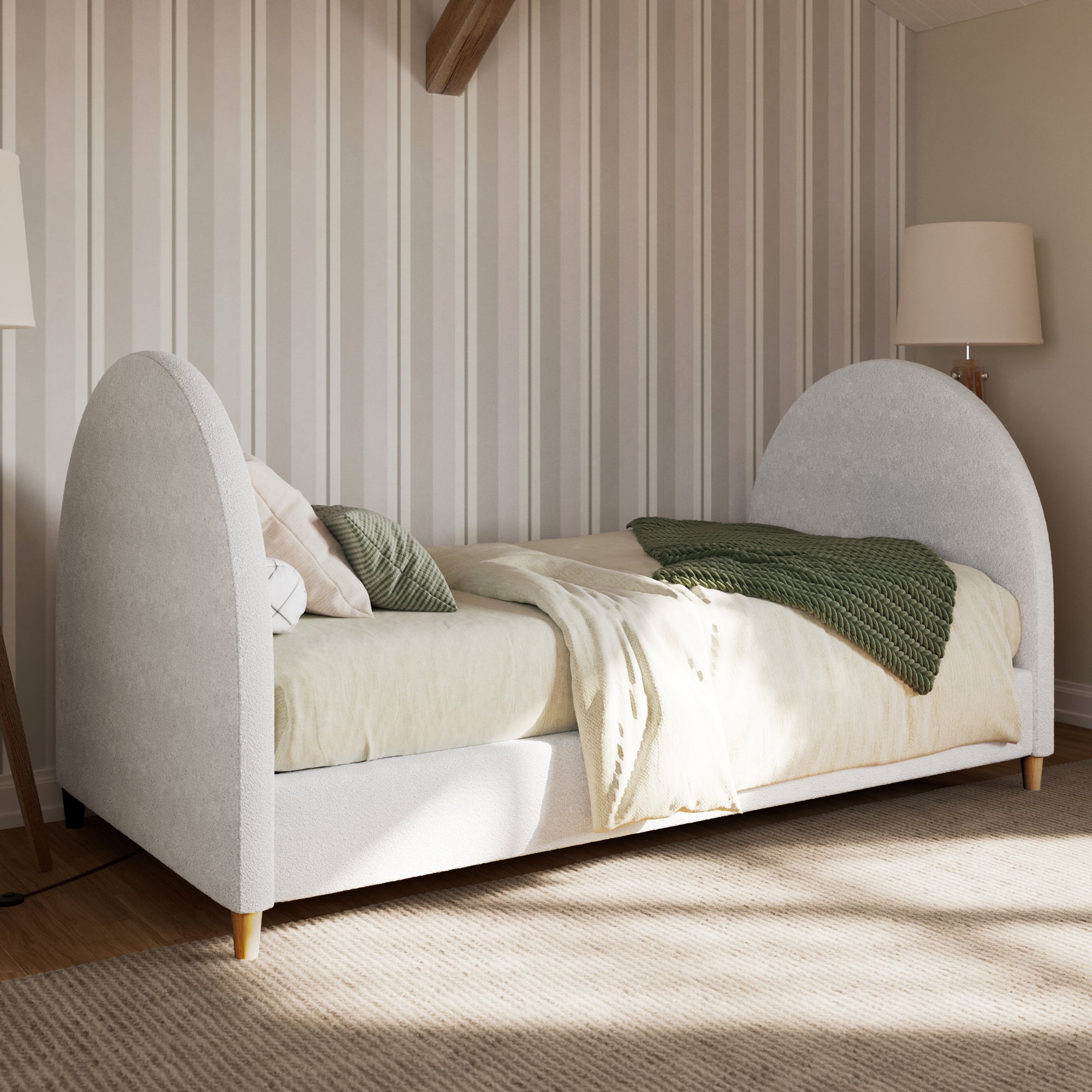 Selene Boucle Arch Twin Daybed